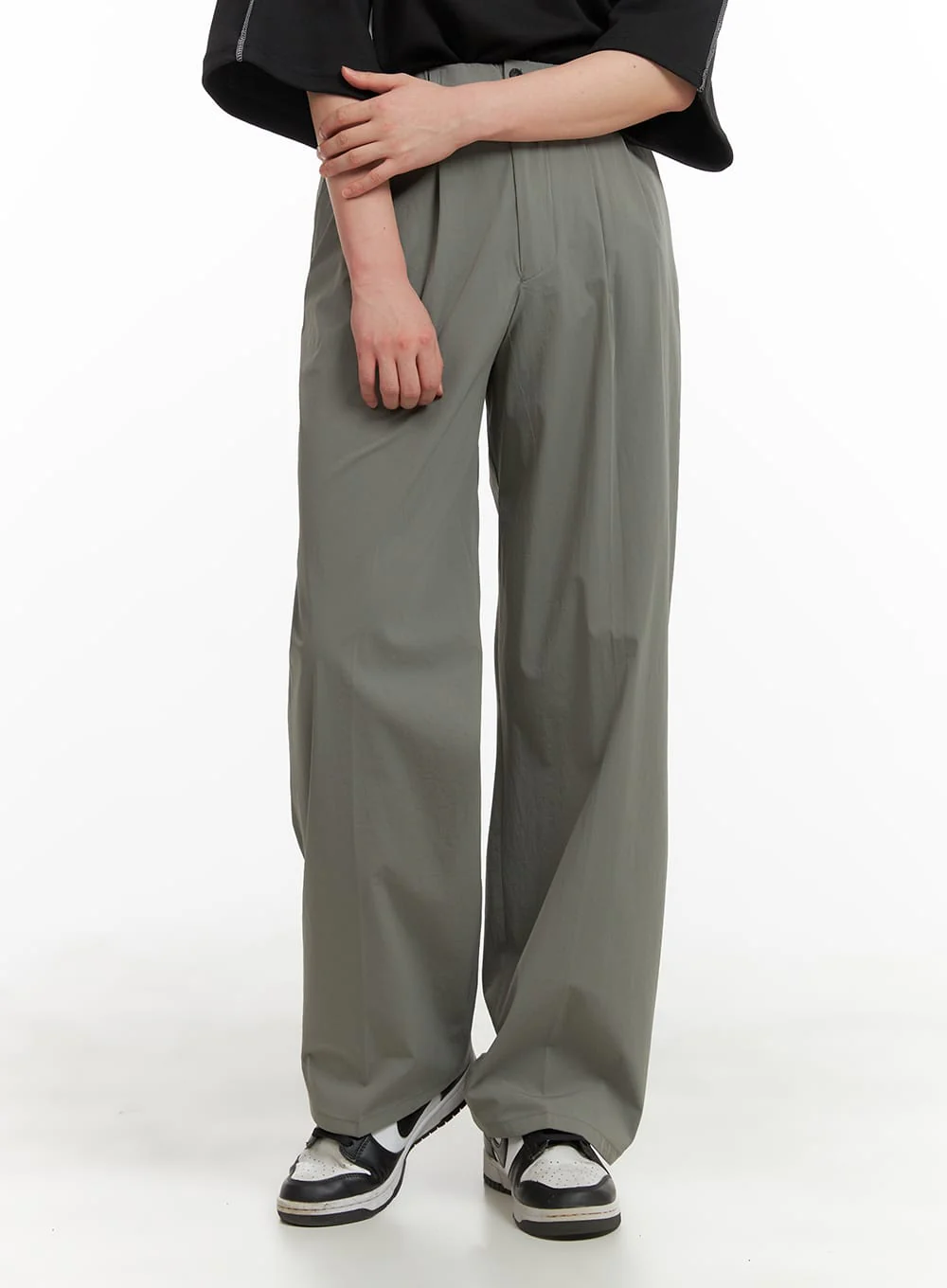 Men's Straight Fit Nylon Trousers IA402 - Image 2