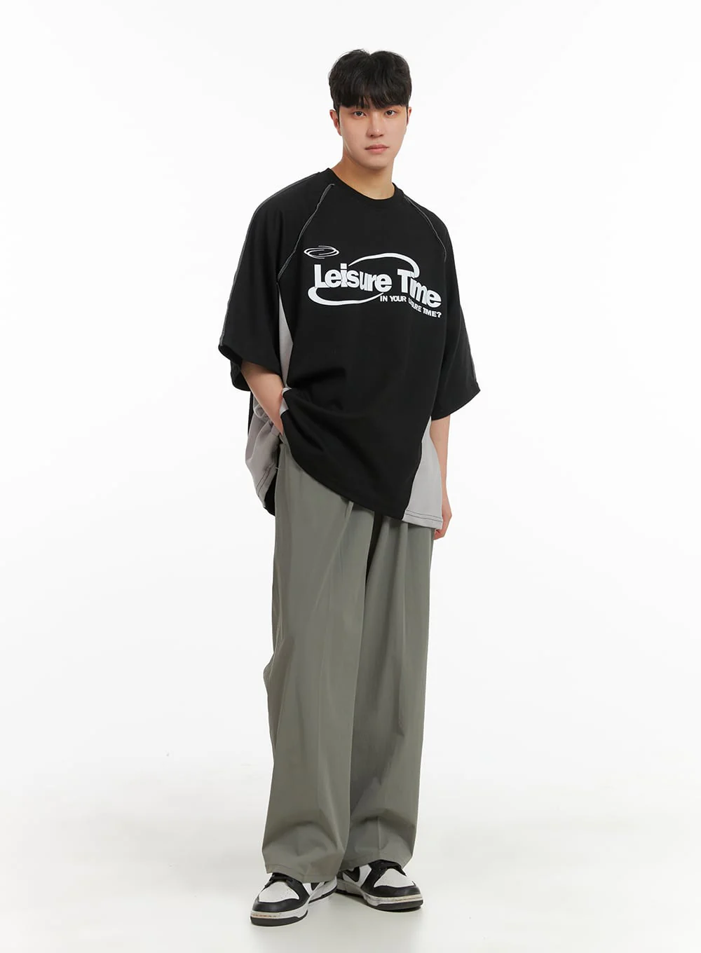 Men's Straight Fit Nylon Trousers IA402 - Image 3