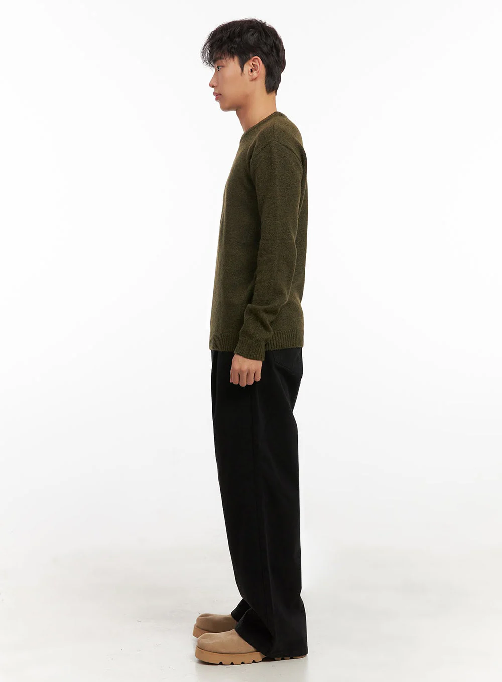 Men's Straight-Leg Solid Pintuck Pants ID427 - Image 8