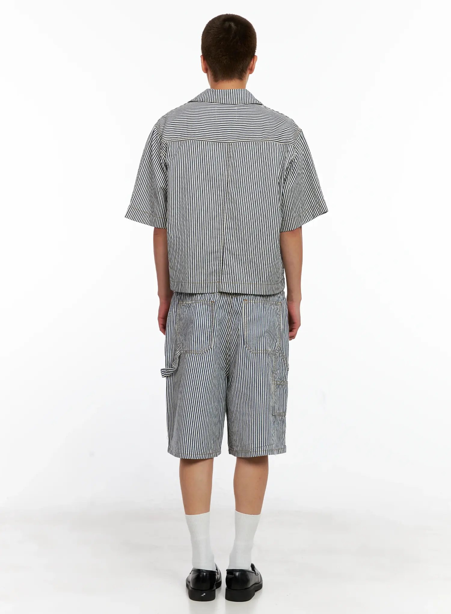 Men's Striped Bermuda Shorts IG511 - Image 11