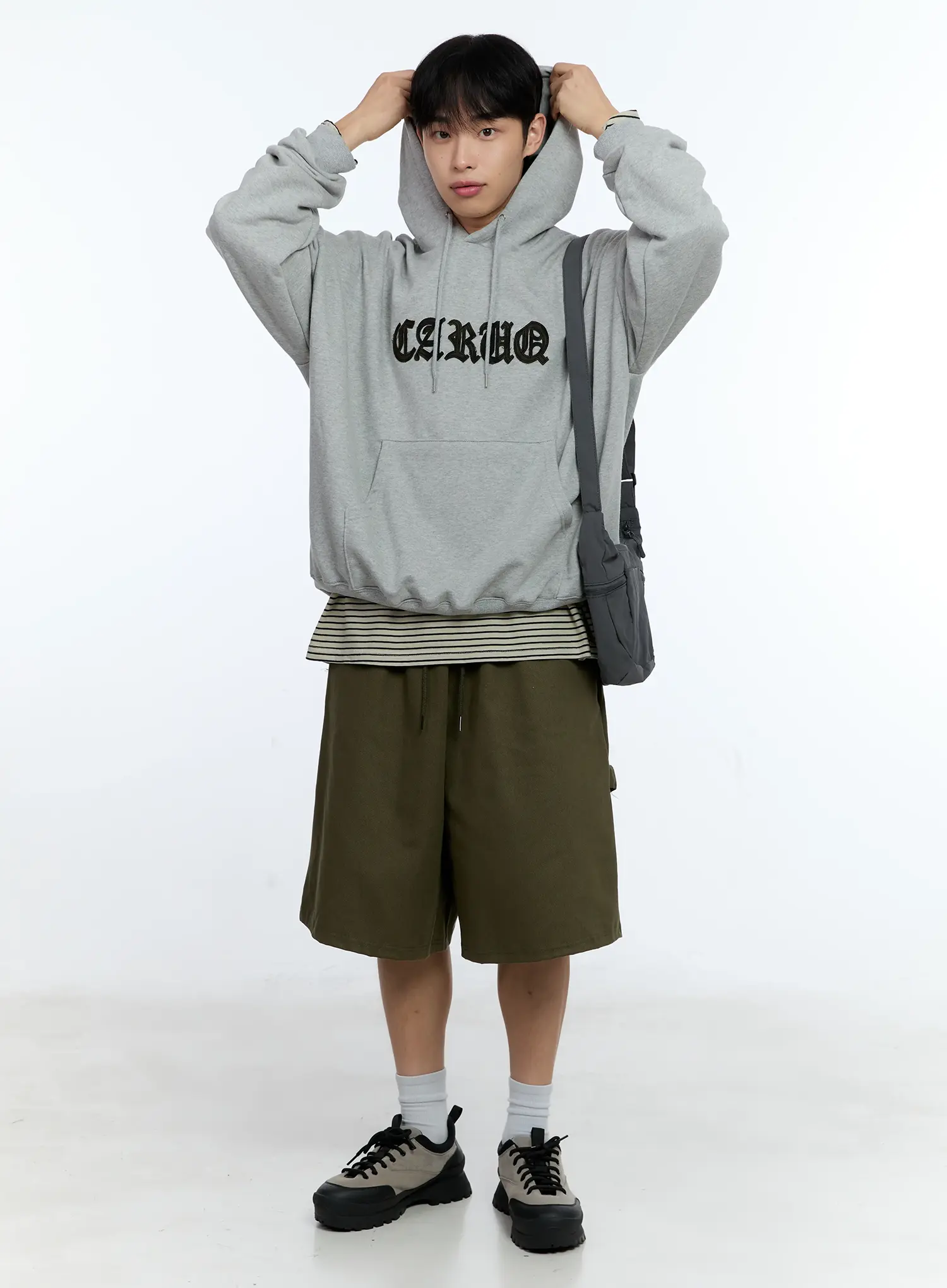 Men's Striped Crewneck Long Sleeve T-Shirt IG519 - Image 10