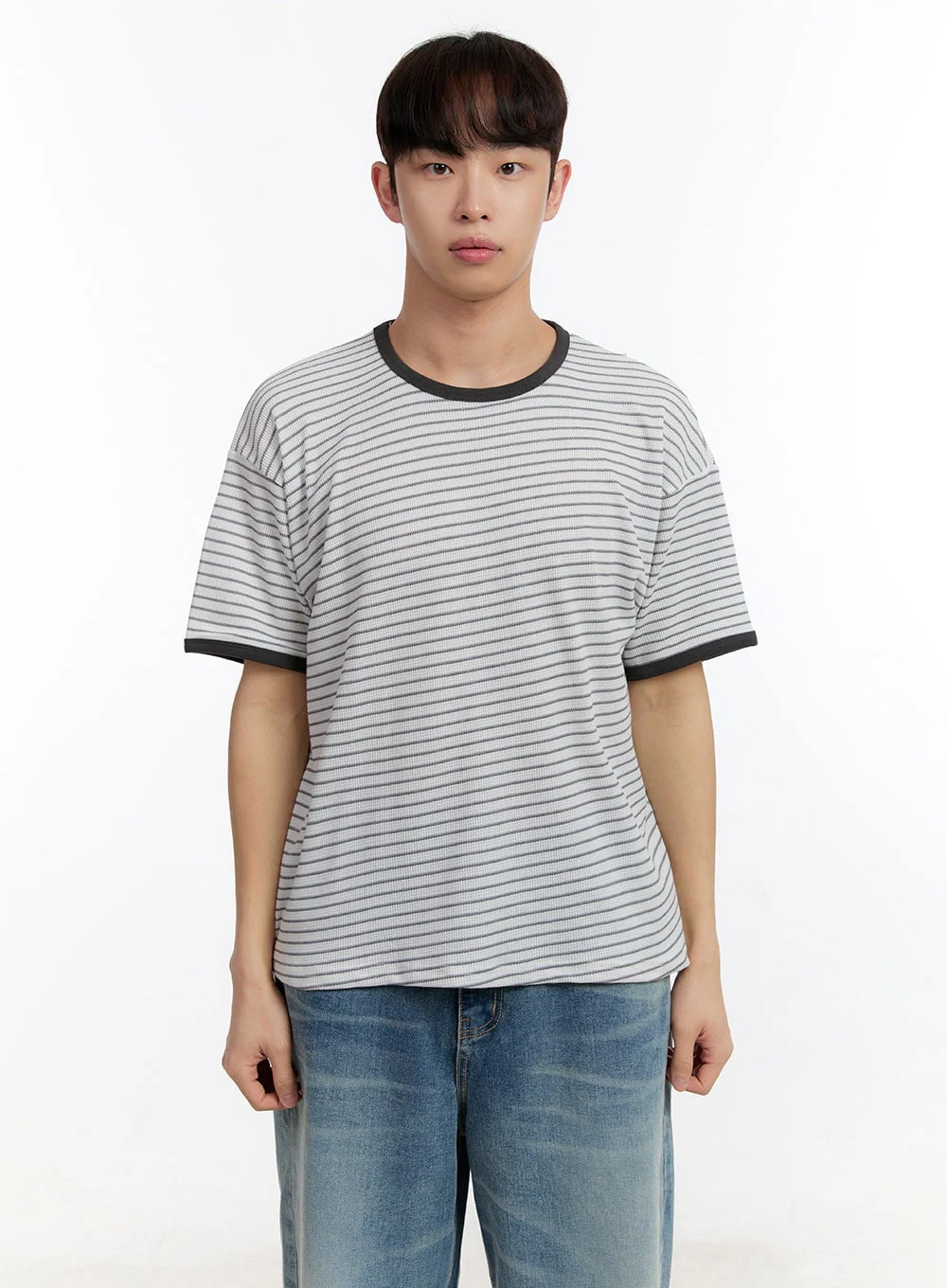 Men's Striped T-Shirt IA504 - Image 13