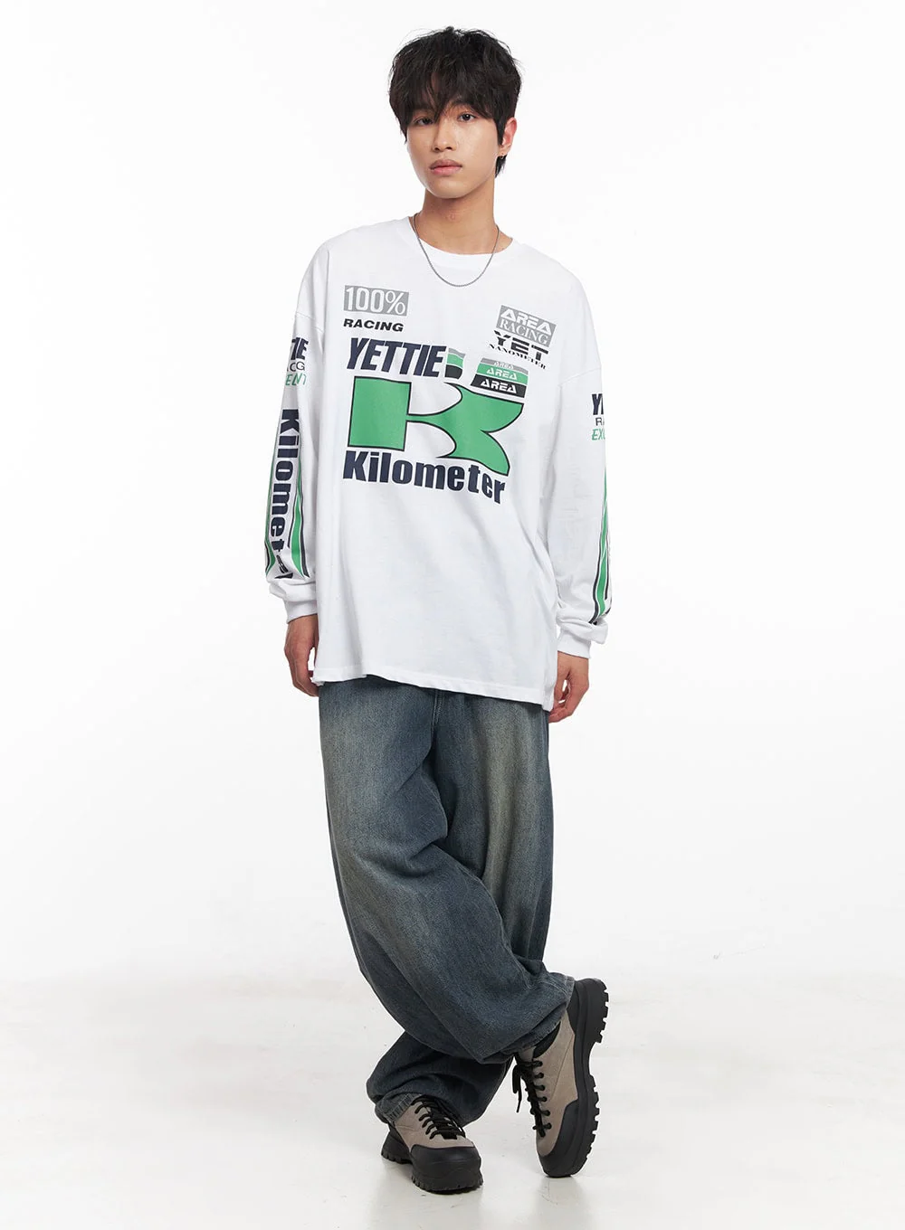 Men's Summer Drawstring Jeans IY508 - Image 11