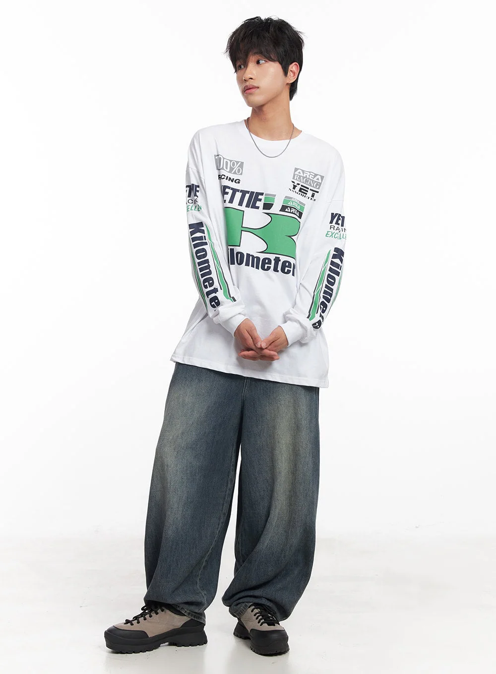 Men's Summer Drawstring Jeans IY508 - Image 12