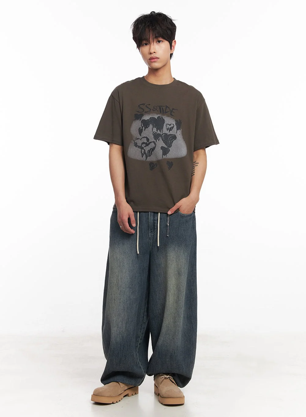 Men's Summer Drawstring Jeans IY508 - Image 13