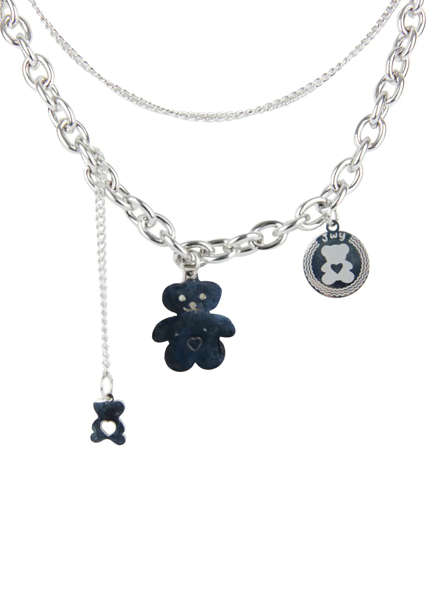 Men's Triple Teddy-Bear Necklace IL529 - Image 10