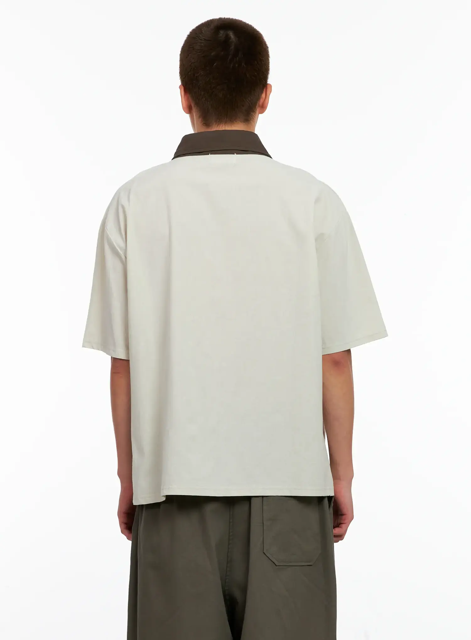 Men's Two-Tone Button-Up IG511 - Image 6