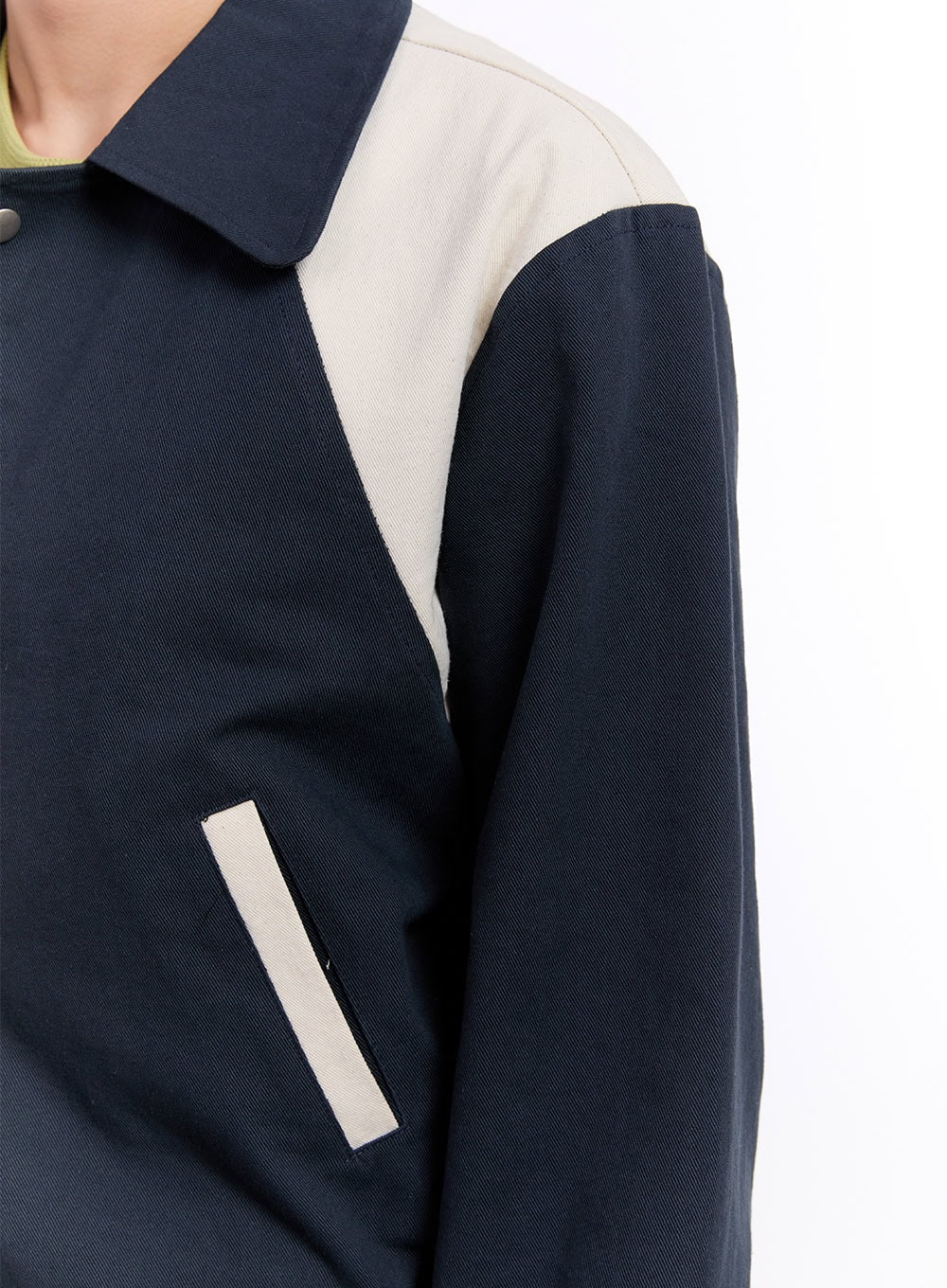 Men's Two-Tone Varsity Jacket IM512 - Image 5