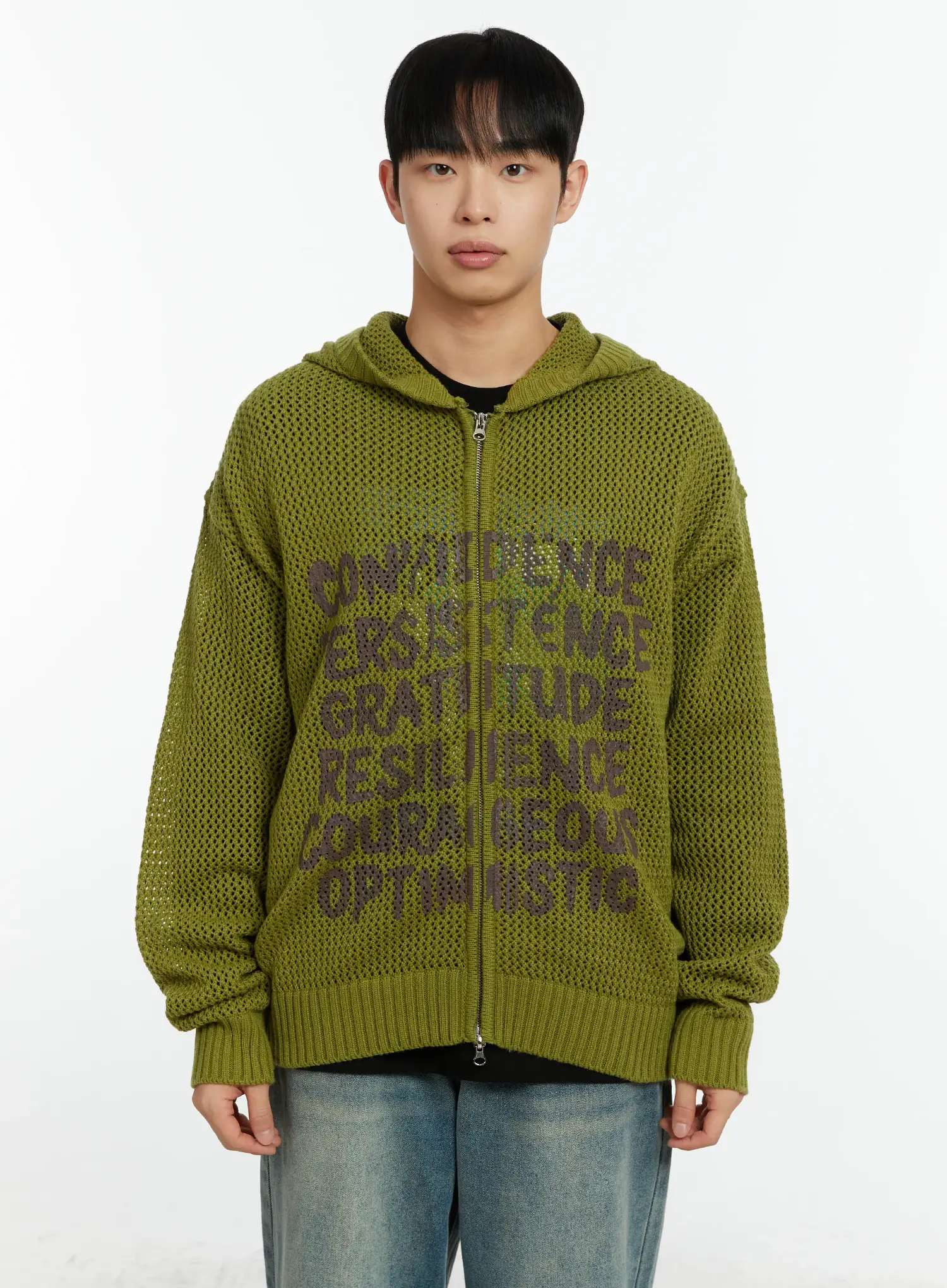 Men's Two-Way Hooded Zip-Up Sweater IF510 - Image 9