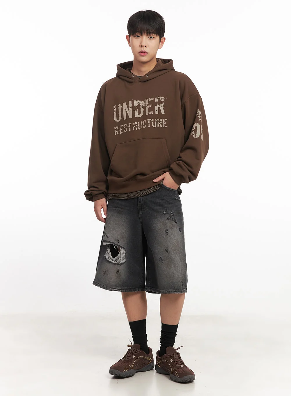 Men's Urban Graphic Hoodie IM528 - Image 8