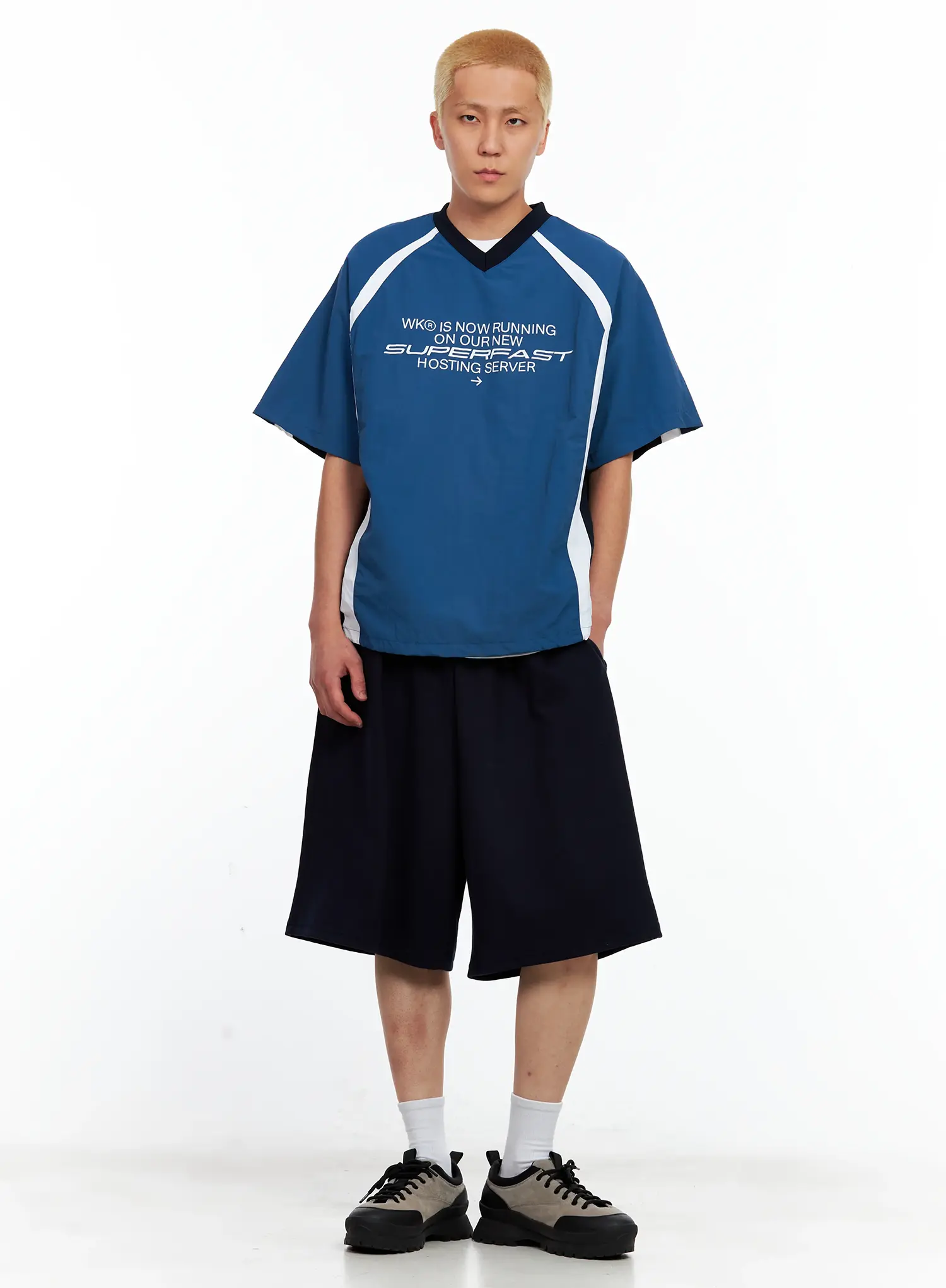 Men's V-Neck Basic Jersey IL514 - Image 2