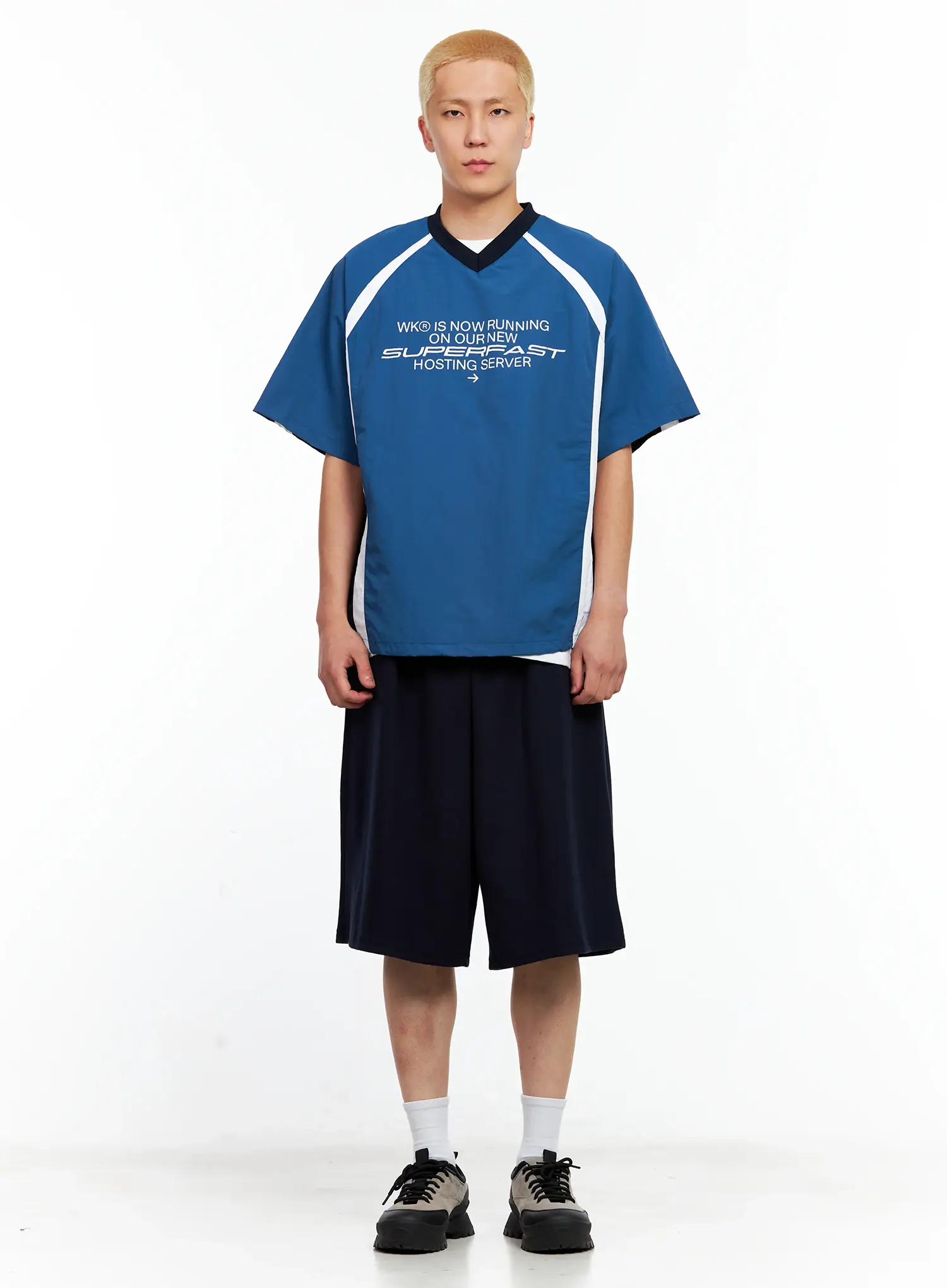 Men's V-Neck Basic Jersey IL514 - Image 3