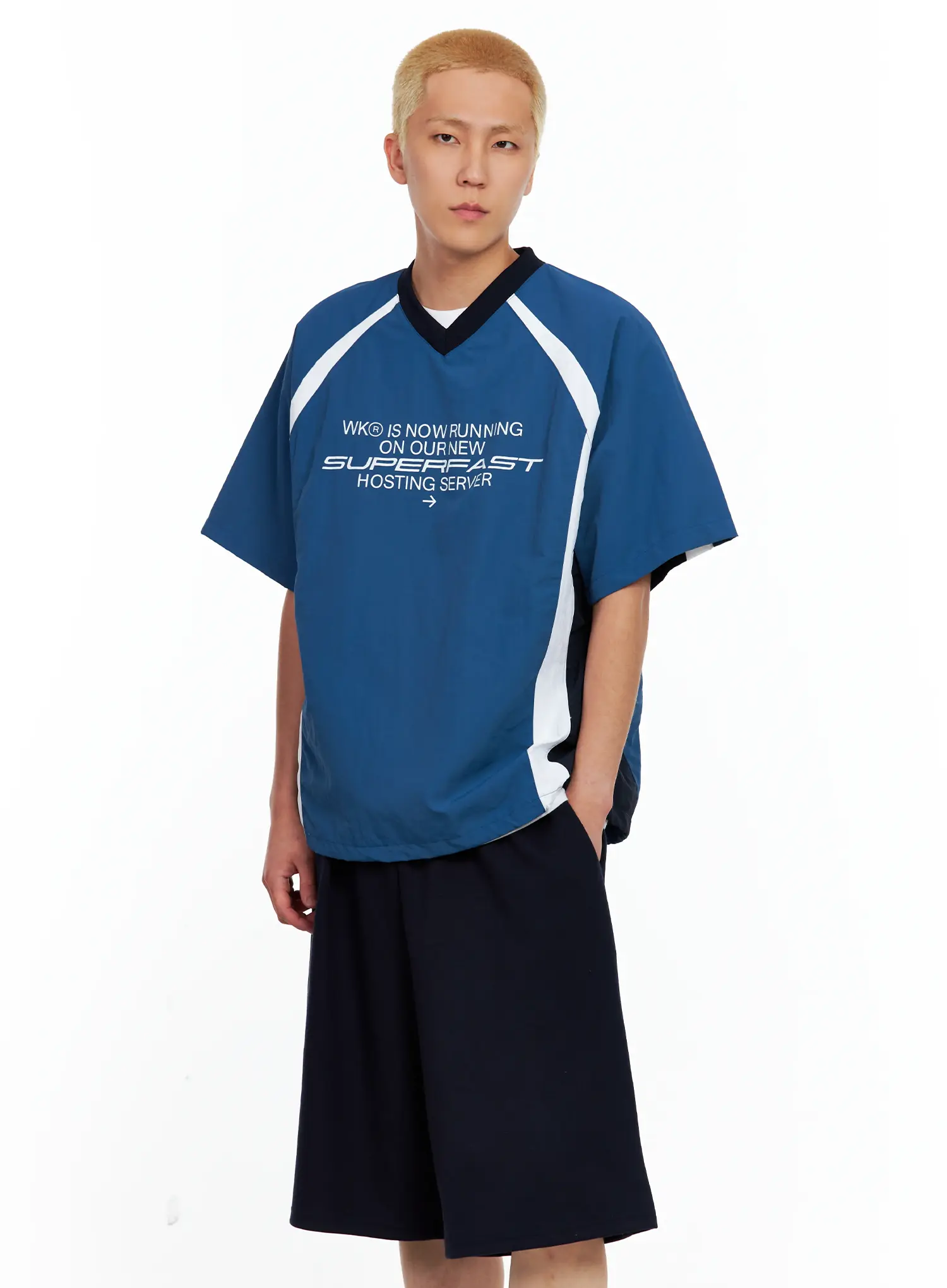 Men's V-Neck Basic Jersey IL514 - Image 8