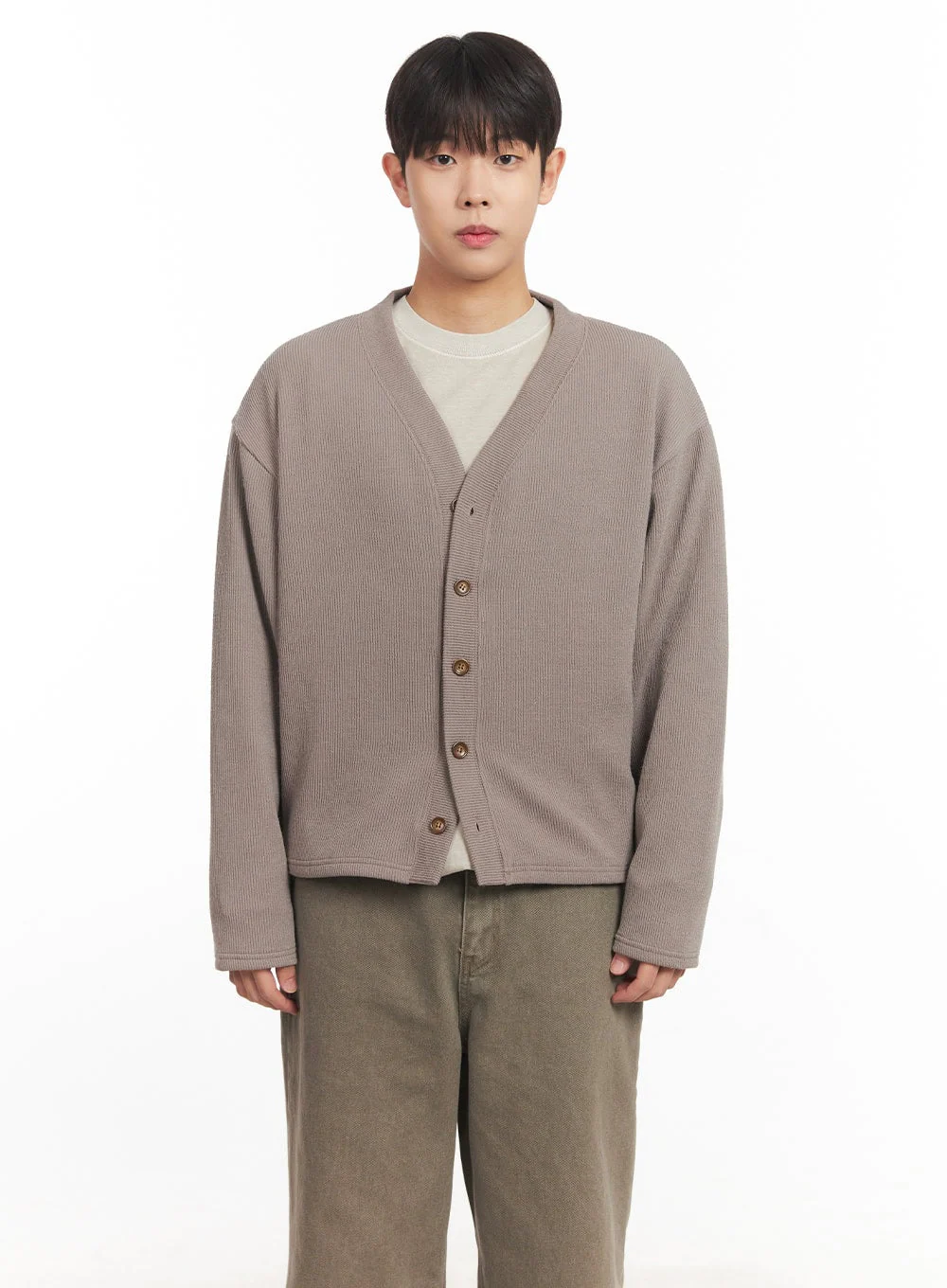 Men's V-Neck Buttoned Cardigan IM527 - Image 12
