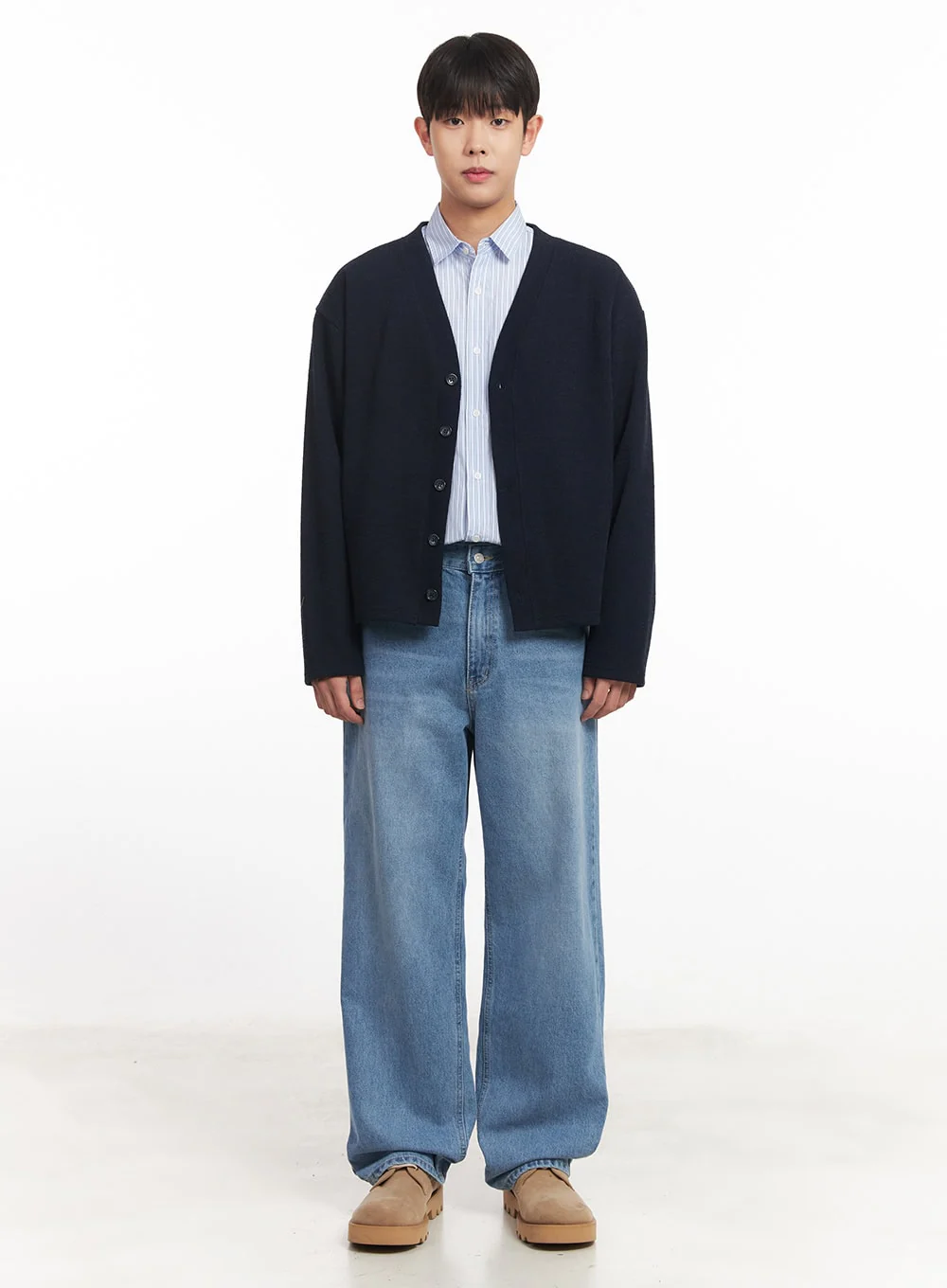Men's V-Neck Buttoned Cardigan IM527 - Image 6