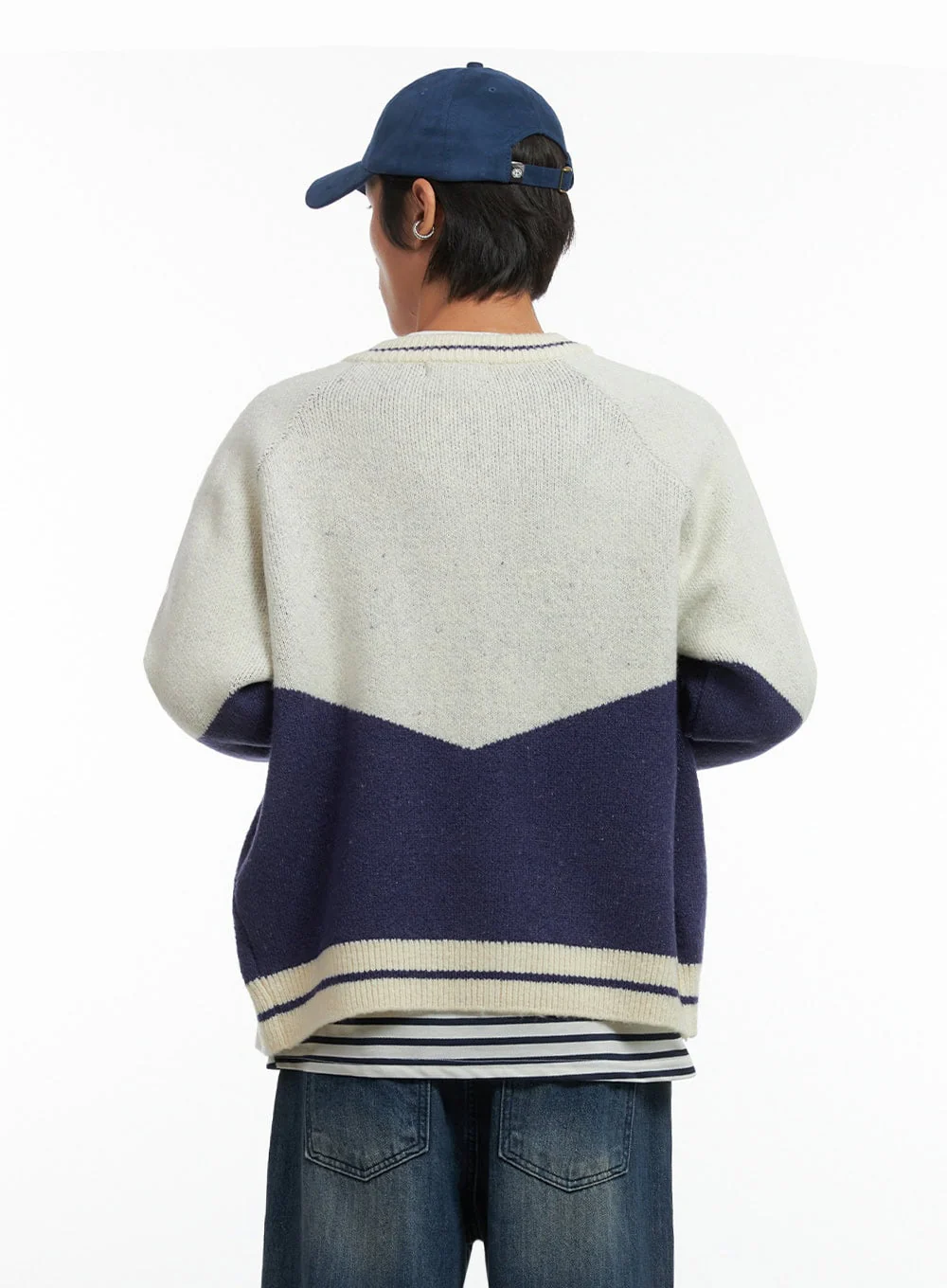 Men's Varsity Cardigan IO417 - Image 5