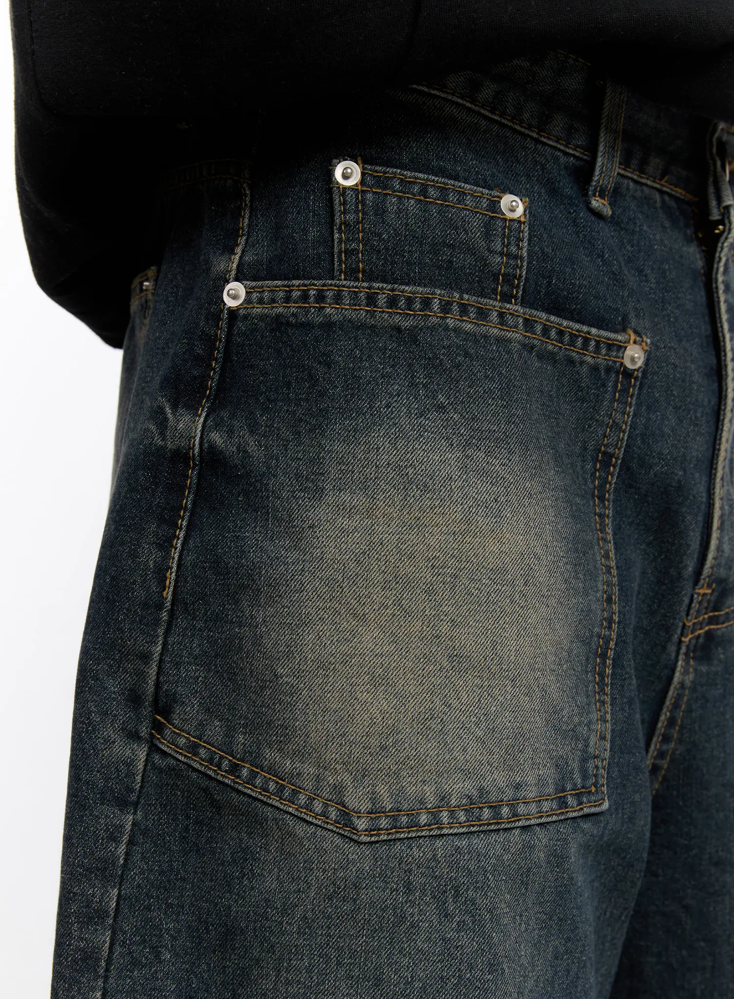 Men's Vintage Big Pocket Jeans IN524 - Image 2