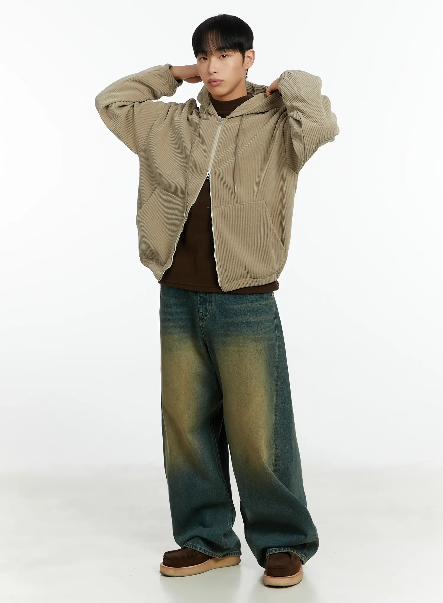Men's Warm Fleece Mock Neck Pullover IF510 - Image 11