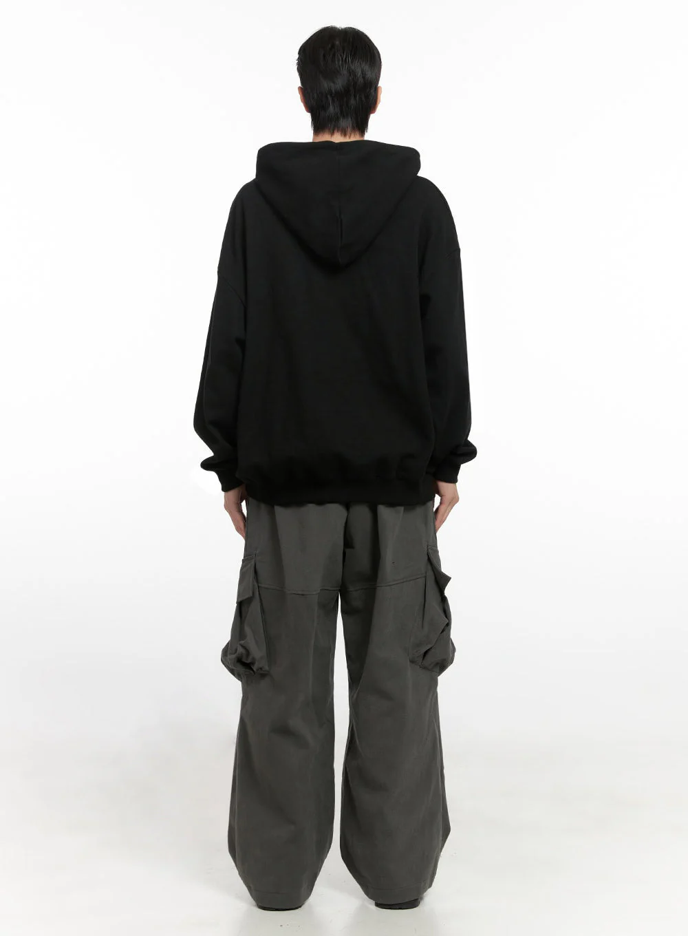 Men's Warm Wide-Fit Cargo Pants ID406 - Image 10