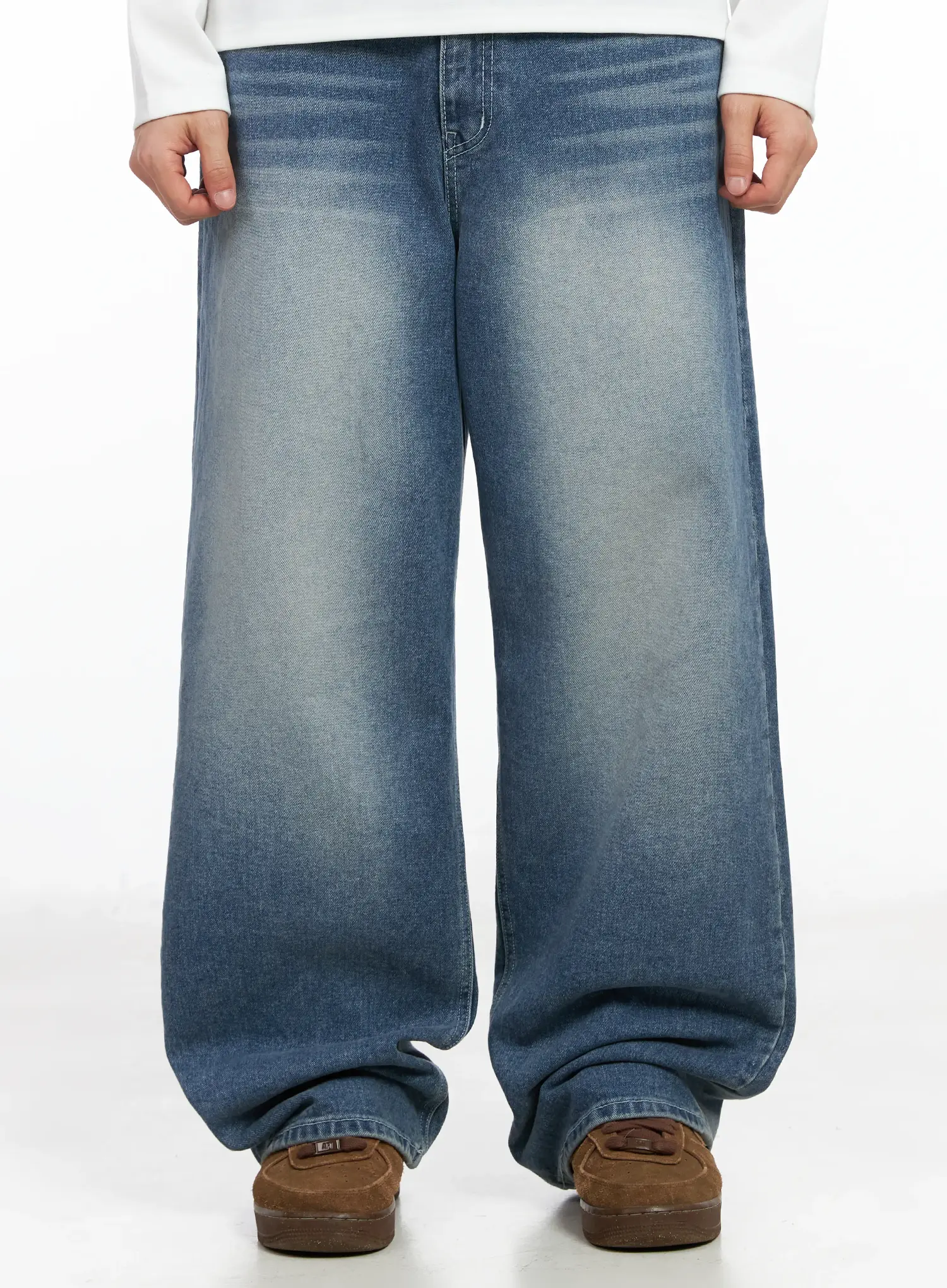 Men's Washed Baggy Jeans IM516
