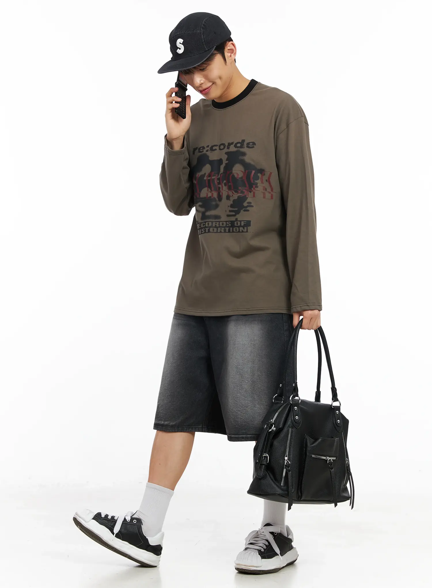 Men's Washed Bermuda Jeans IM516 - Image 10