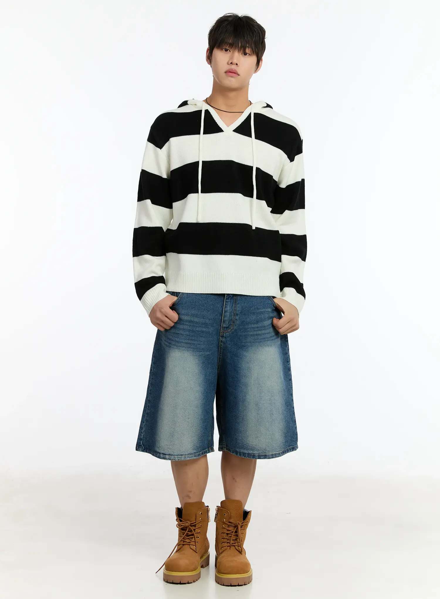 Men's Washed Bermuda Jorts IM503 - Image 8
