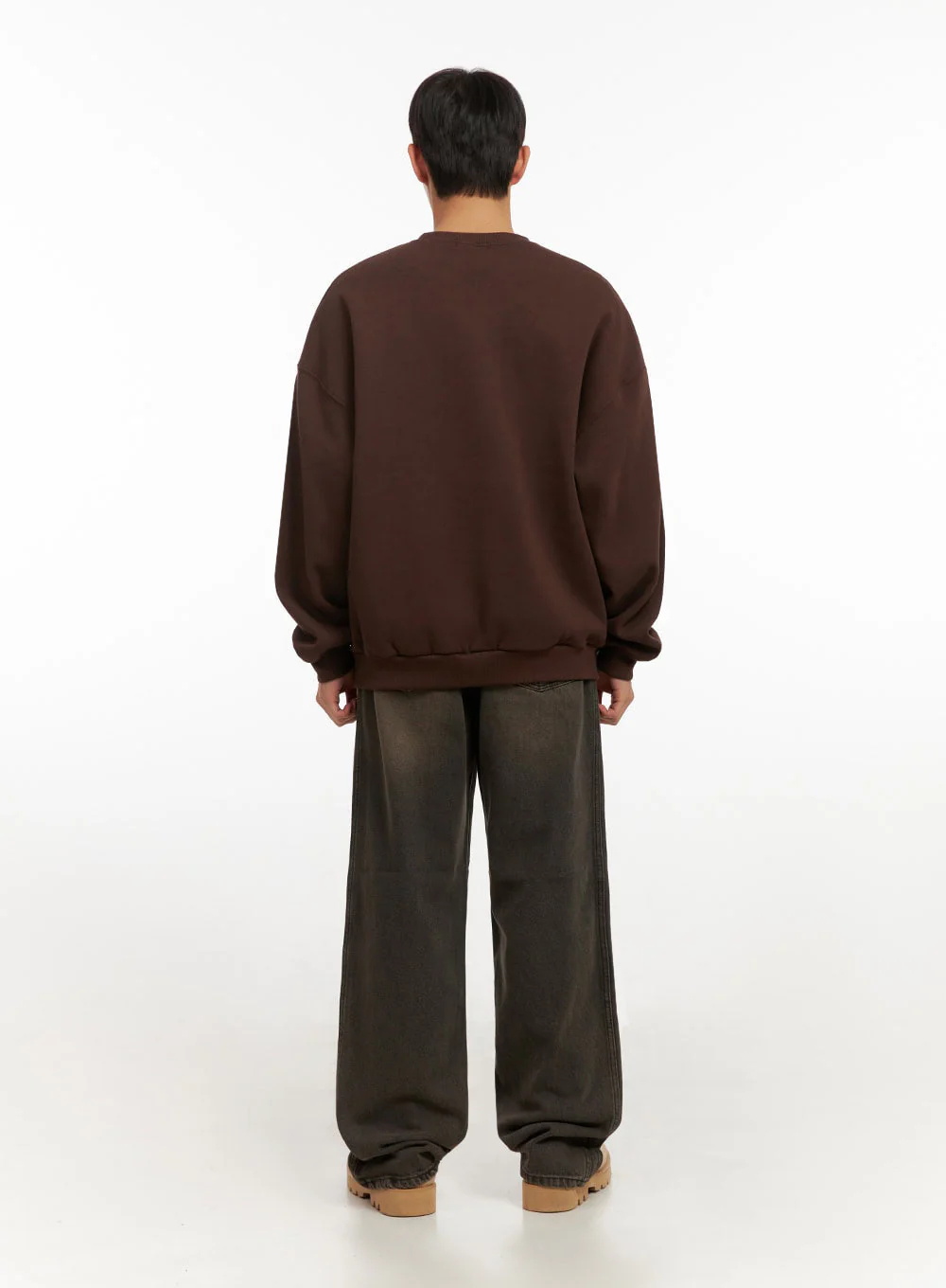 Men's Washed Denim Wide Fit Jeans ID413 - Image 9