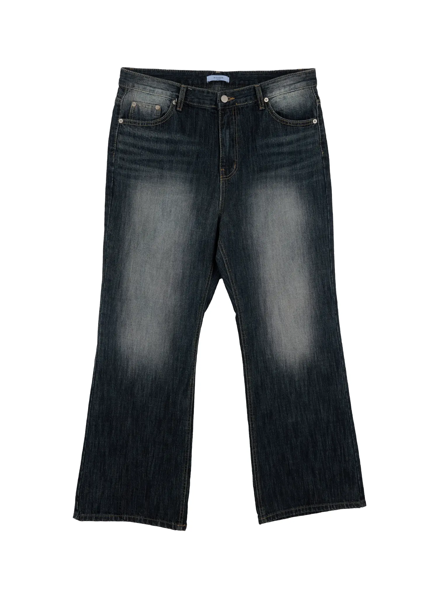 Men's Washed Flared Jeans IF517 - Image 12