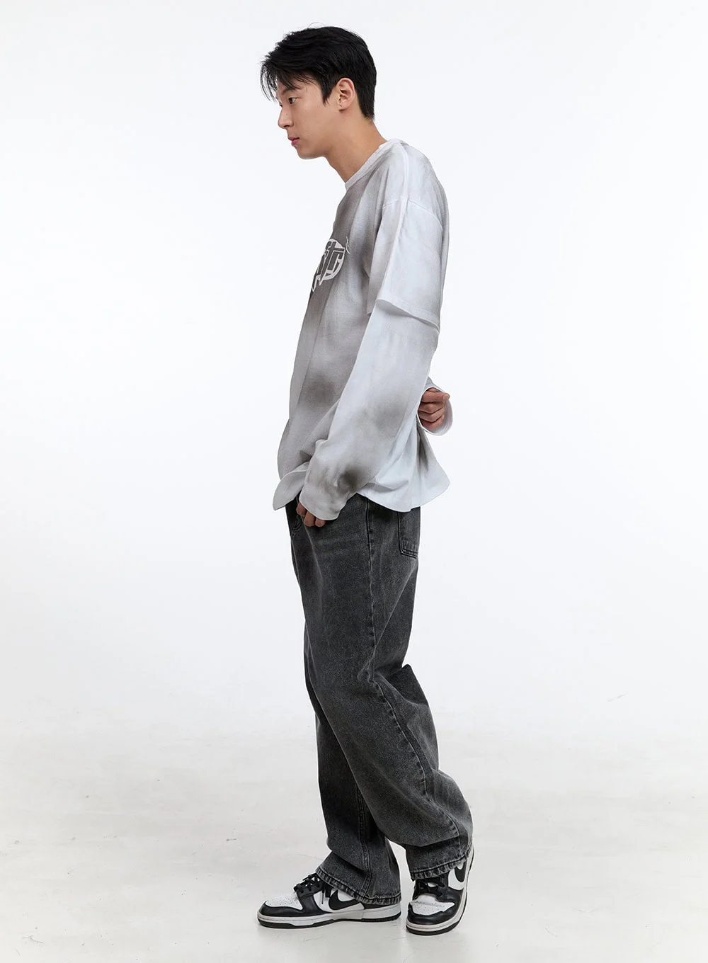 Men's Washed Jeans IG427 - Image 7