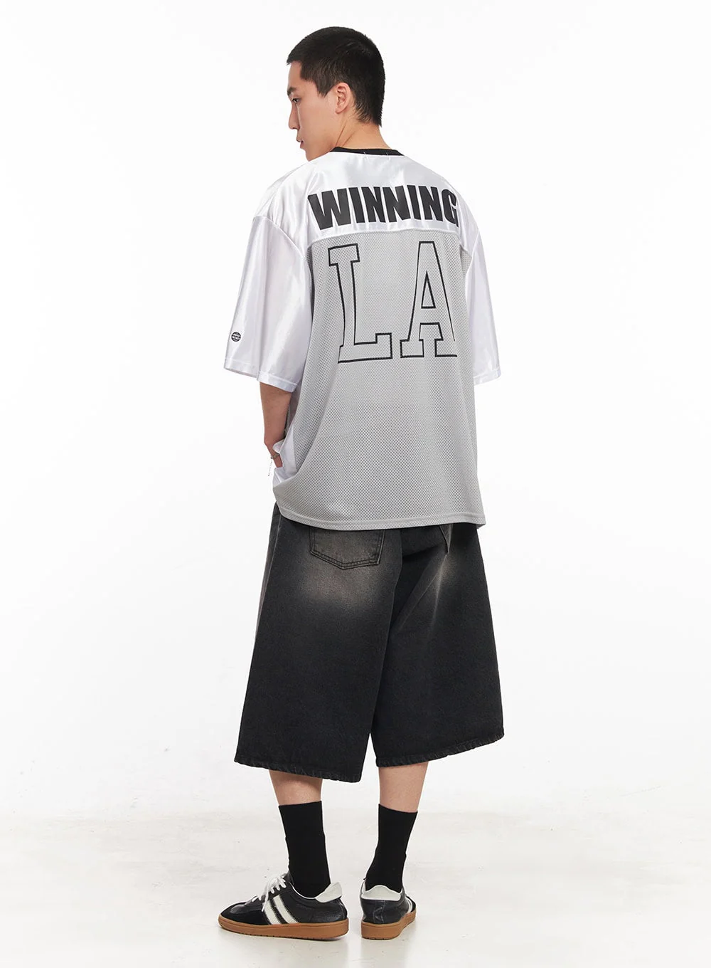Men's Washed Relaxed-Fit Jorts IY505 - Image 12