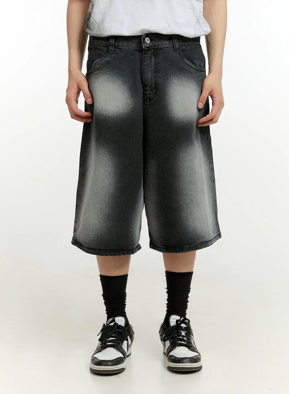 Men's Washed Shorts IL418 - Image 2