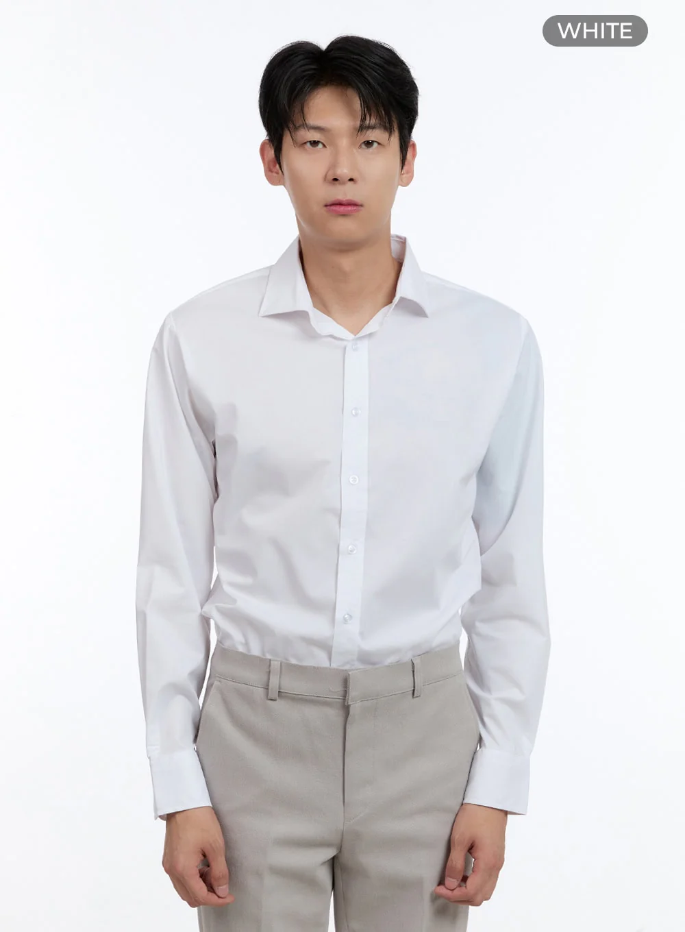 Men's White Shirt IG427 - Image 10