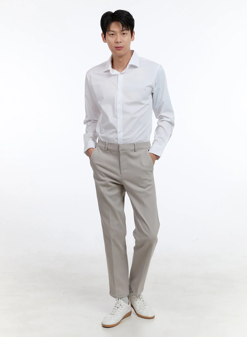 Men's White Shirt IG427 - Image 2