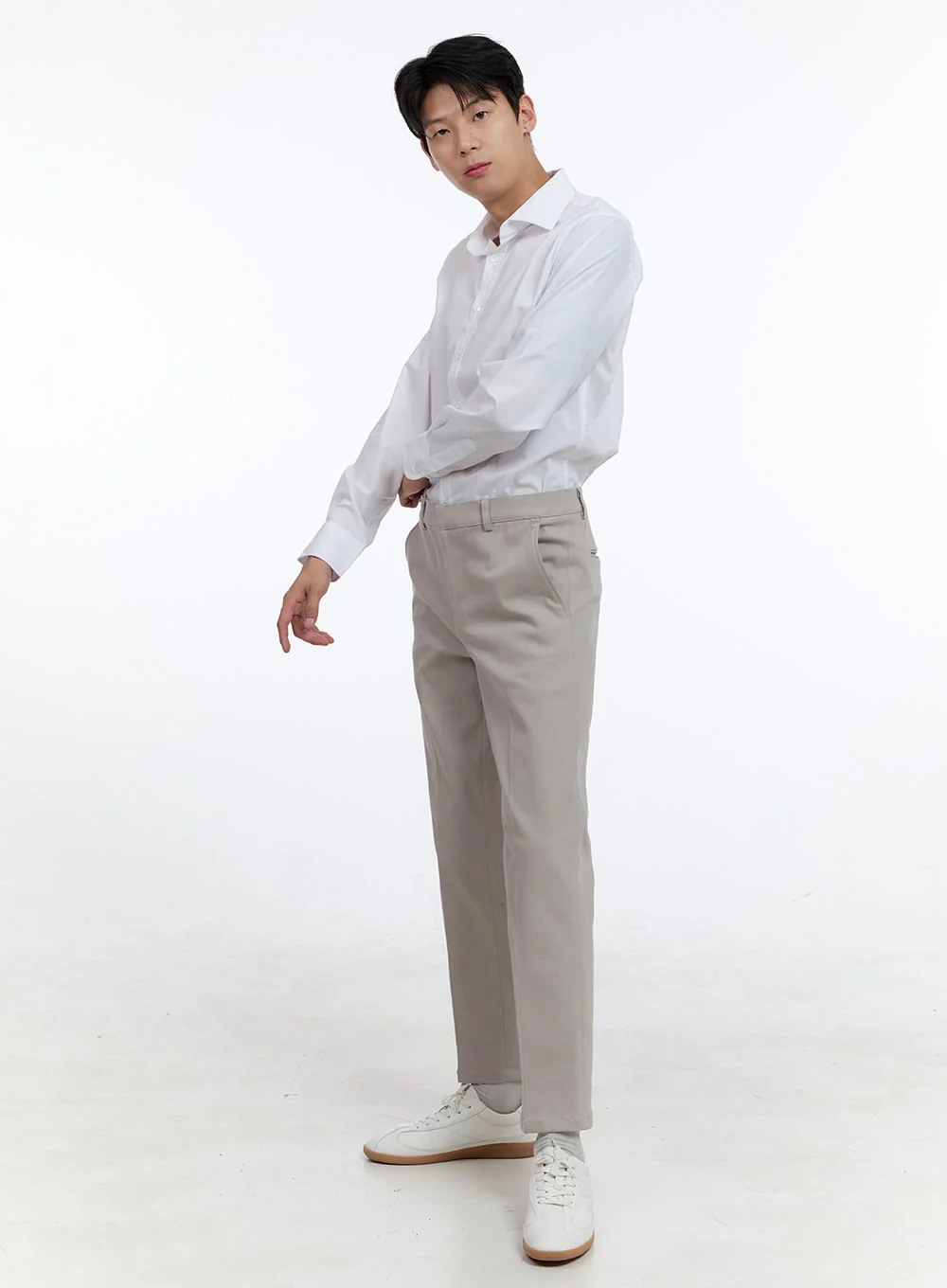 Men's White Shirt IG427 - Image 6