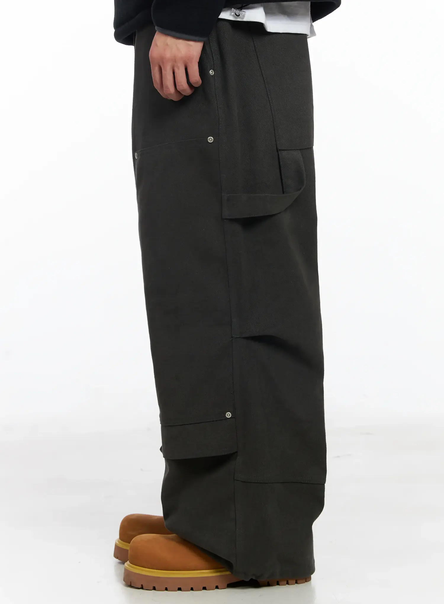 Men's Wide Cotton Carpenter Pants IJ521 - Image 5