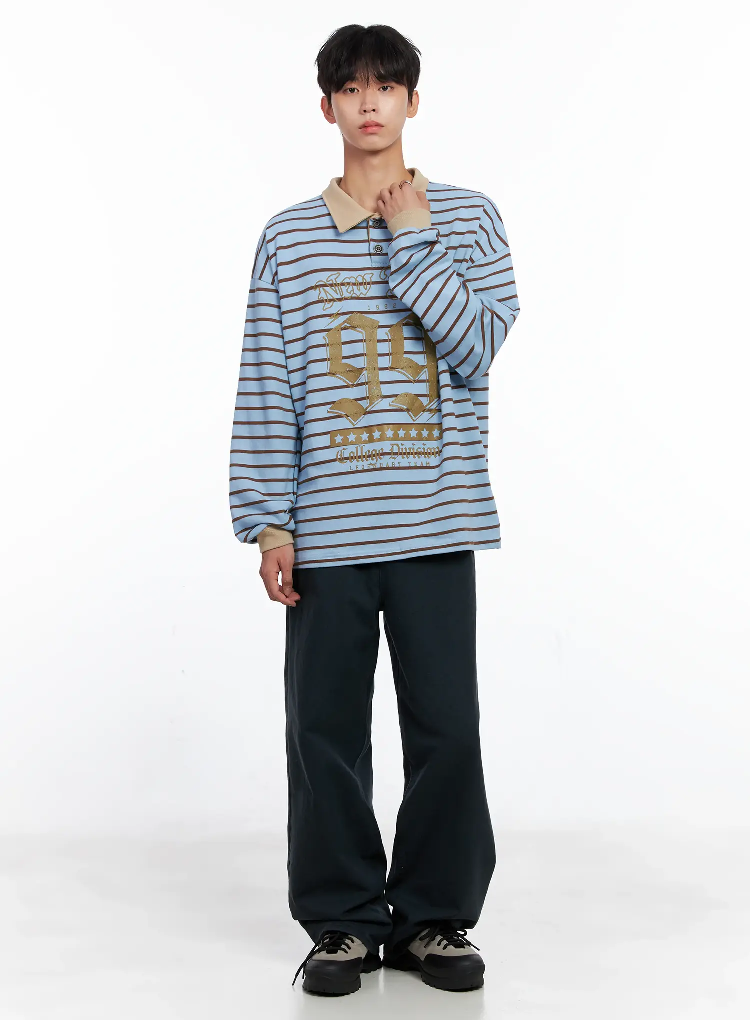 Men's Wide Cotton Pants IS519 - Image 10