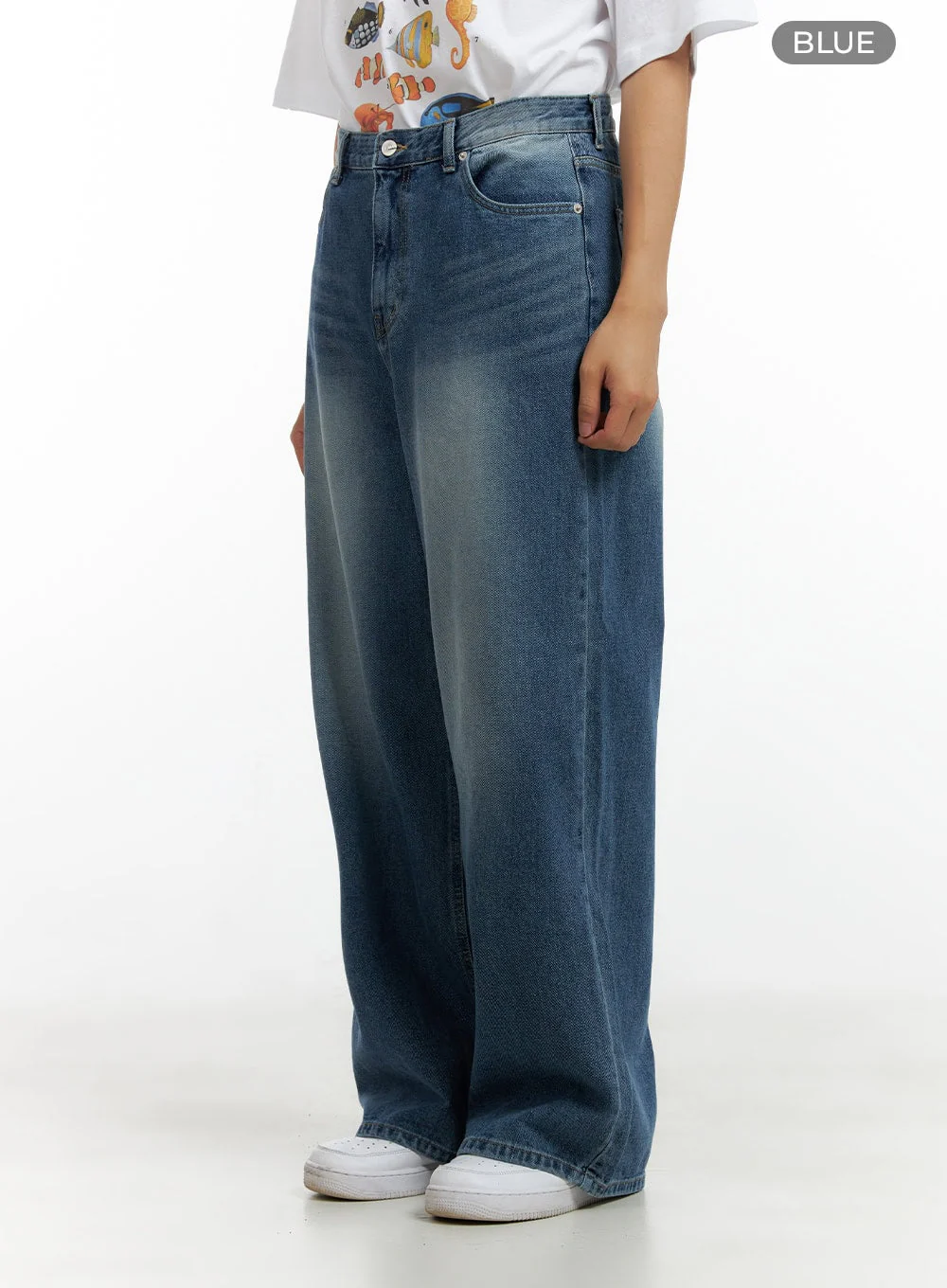 Men's Wide Fit Baggy Jeans CL429 - Image 7