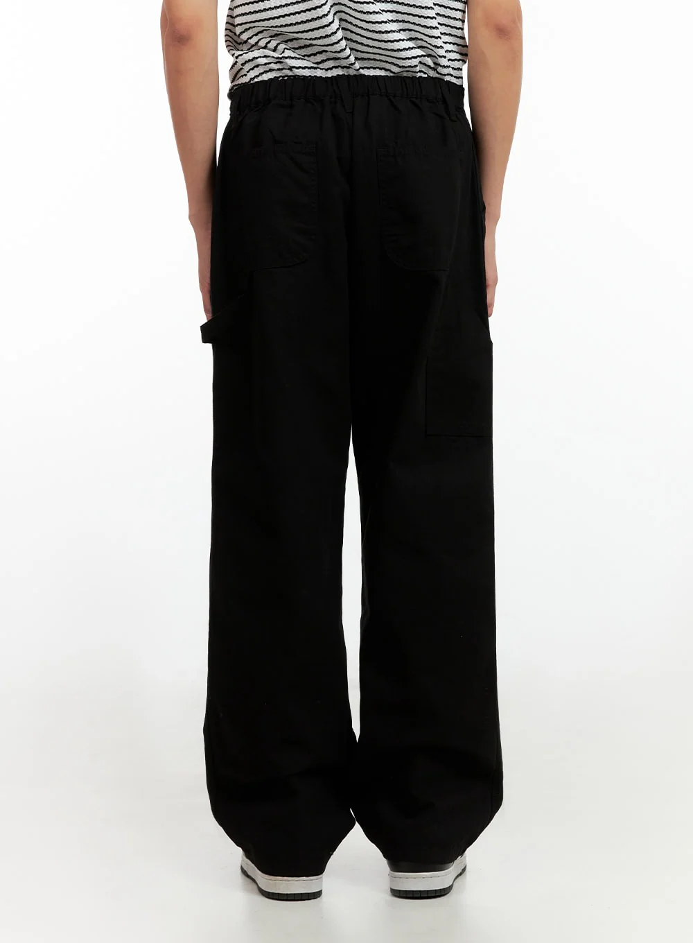 Men's Wide Fit Cotton Pants (Black) IG402 - Image 6