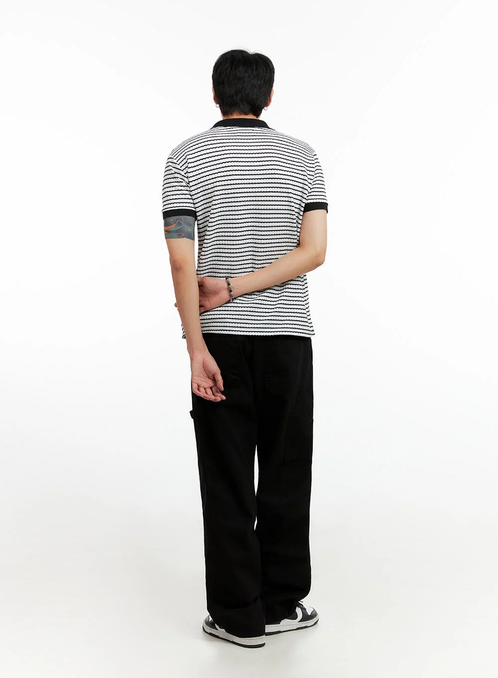 Men's Wide Fit Cotton Pants (Black) IG402 - Image 8