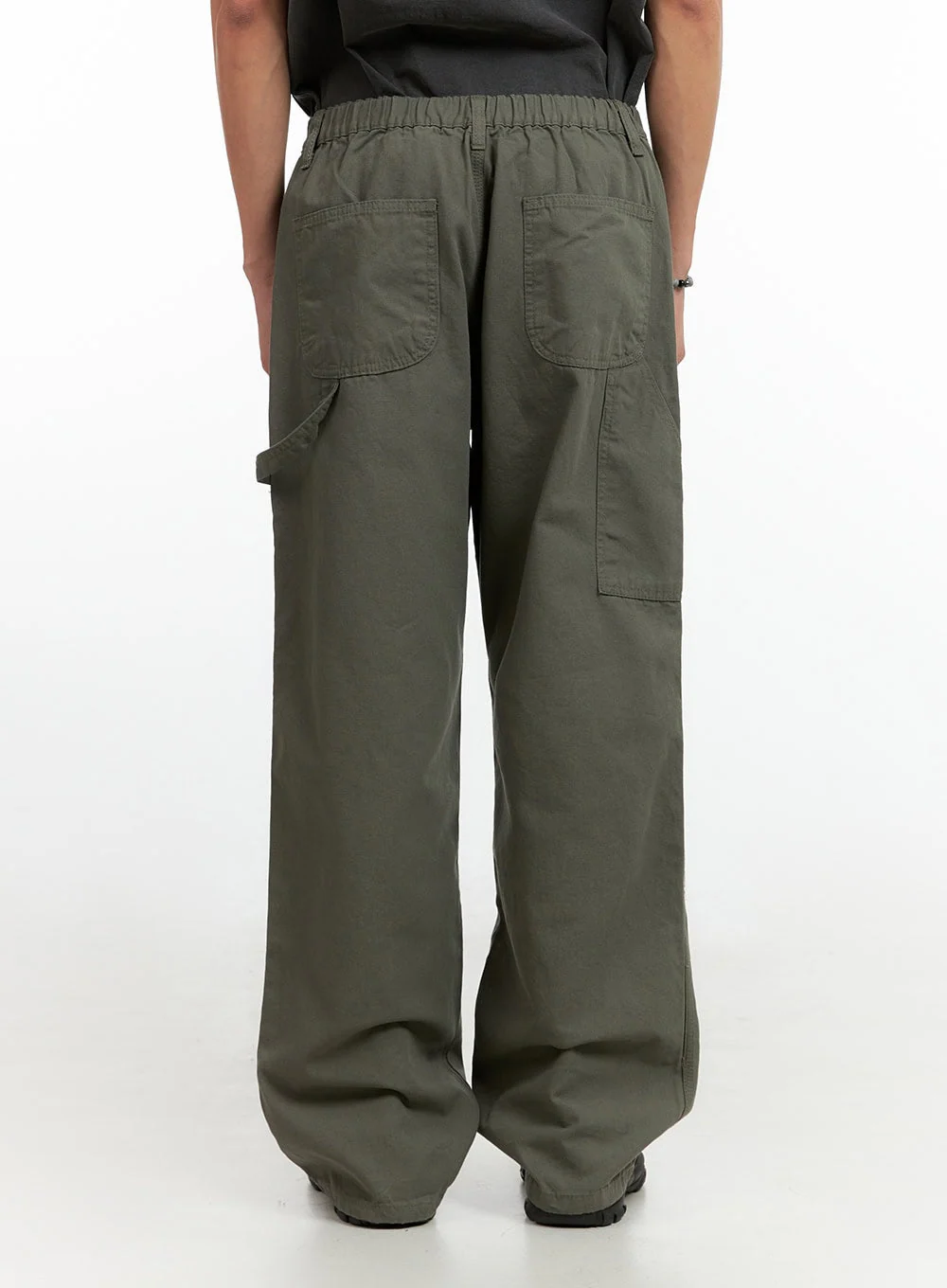 Men's Wide Fit Cotton Pants (Dark Green) IG402 - Image 6