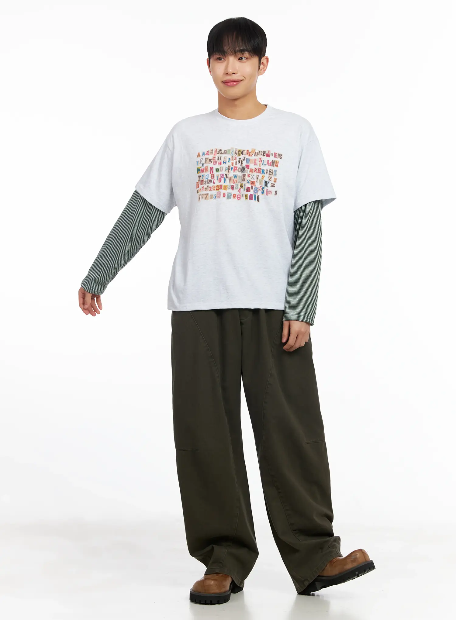 Men's Wide-Fit Cotton Pants IM511 - Image 8