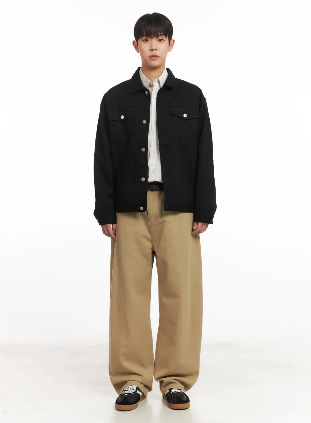 Men's Wide-Fit Cotton Pants IM514