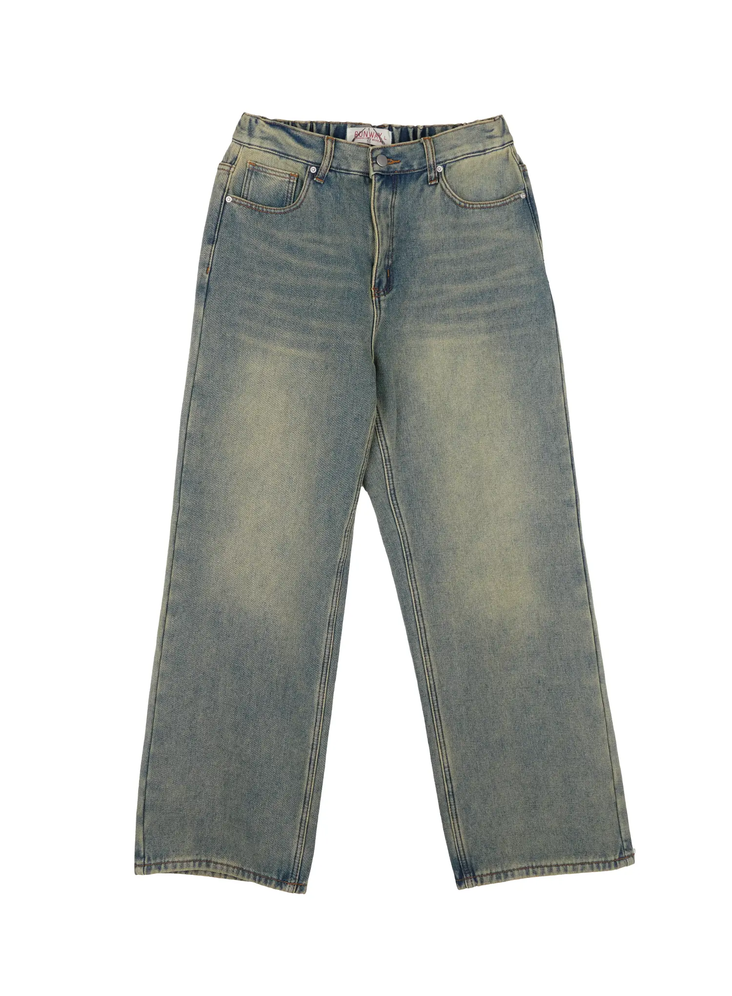 Men's Wide Fit Fleece Jeans IJ512 - Image 13