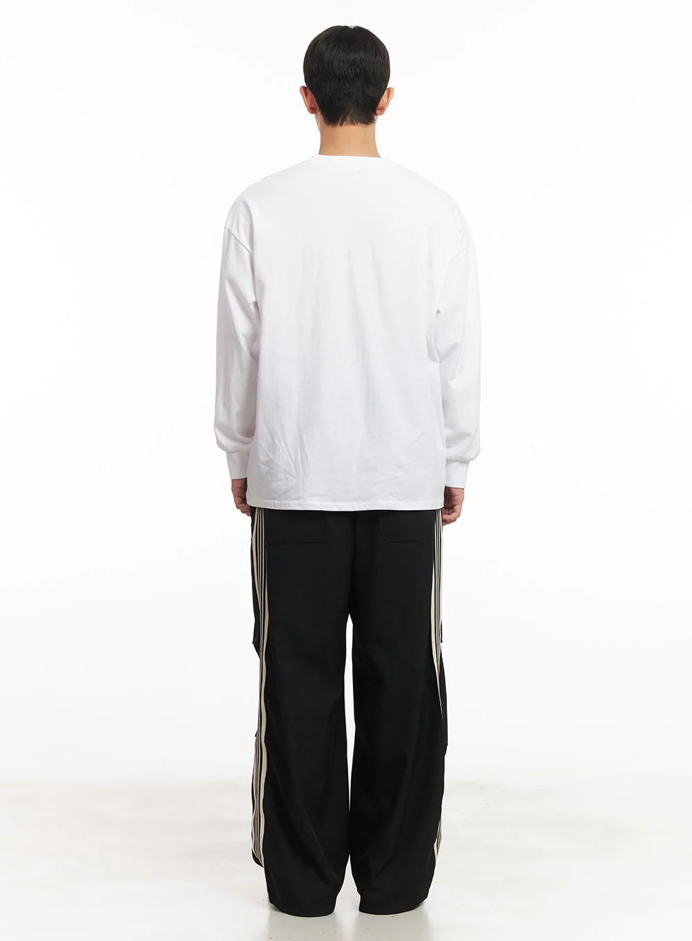 Men's Wide-Fit Striped Sweatpants IM517 - Image 9