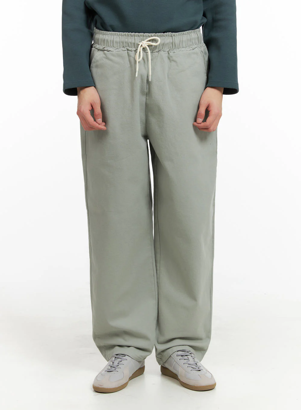 Men's Wide Leg Cotton Pants IA402 - Image 2