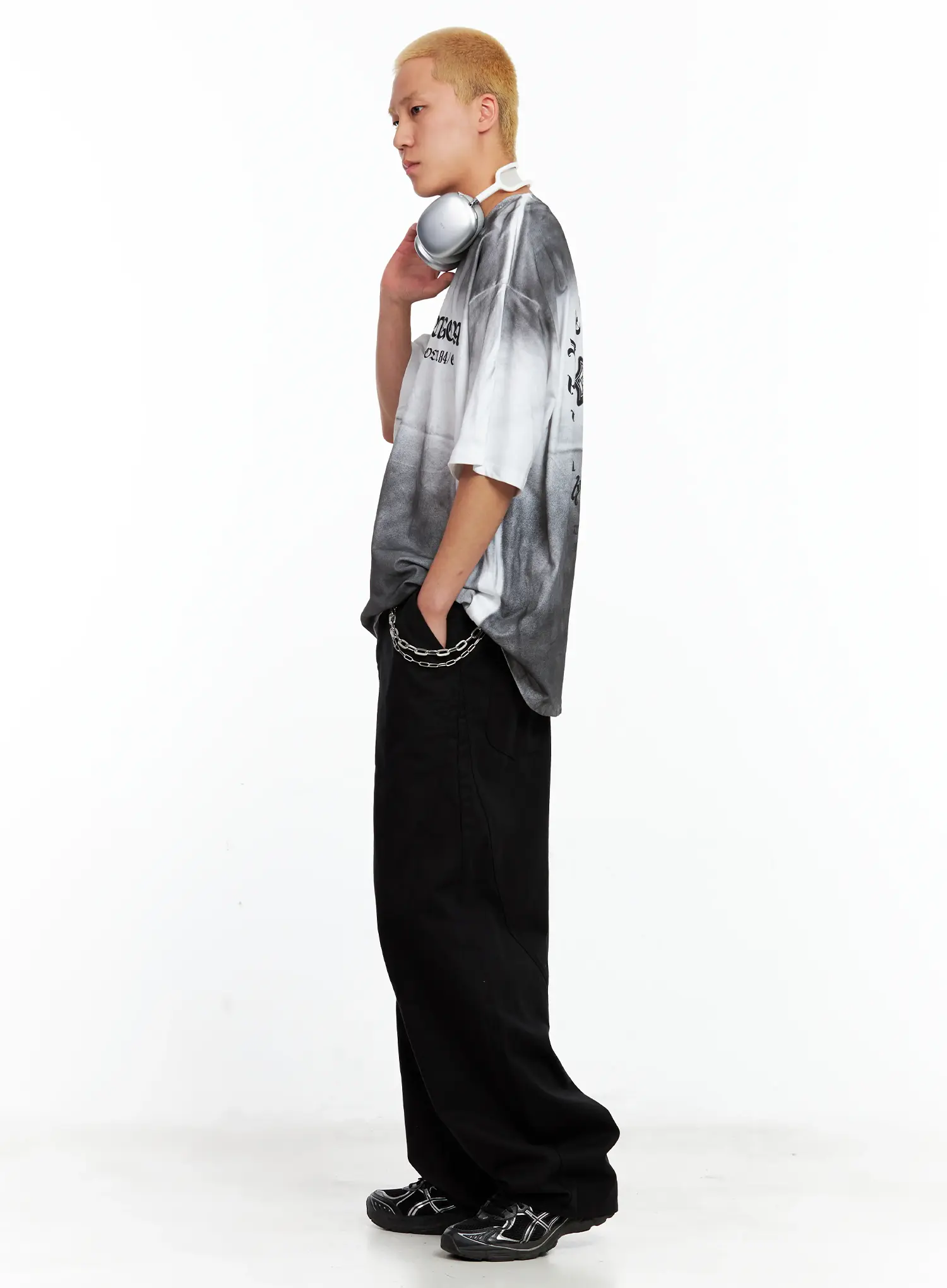 Men's Wide-Leg Cotton Pants IL511 - Image 13