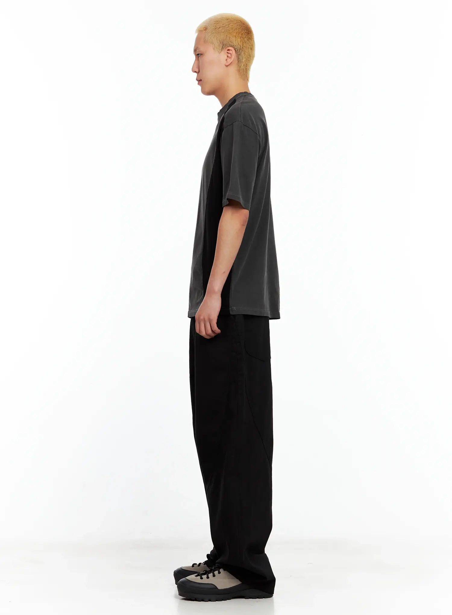 Men's Wide-Leg Cotton Pants IL511 - Image 5