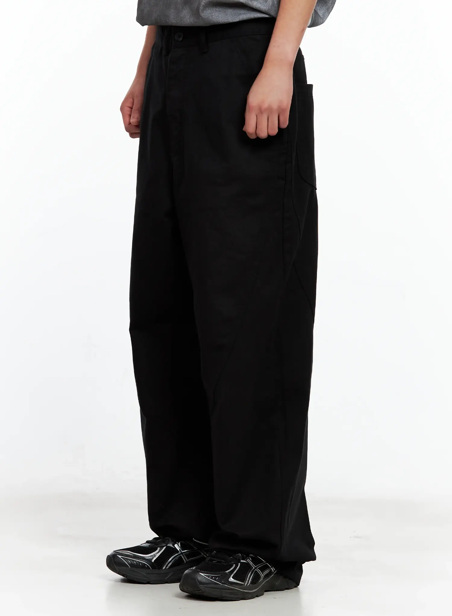 Men's Wide-Leg Cotton Pants IL511 - Image 6
