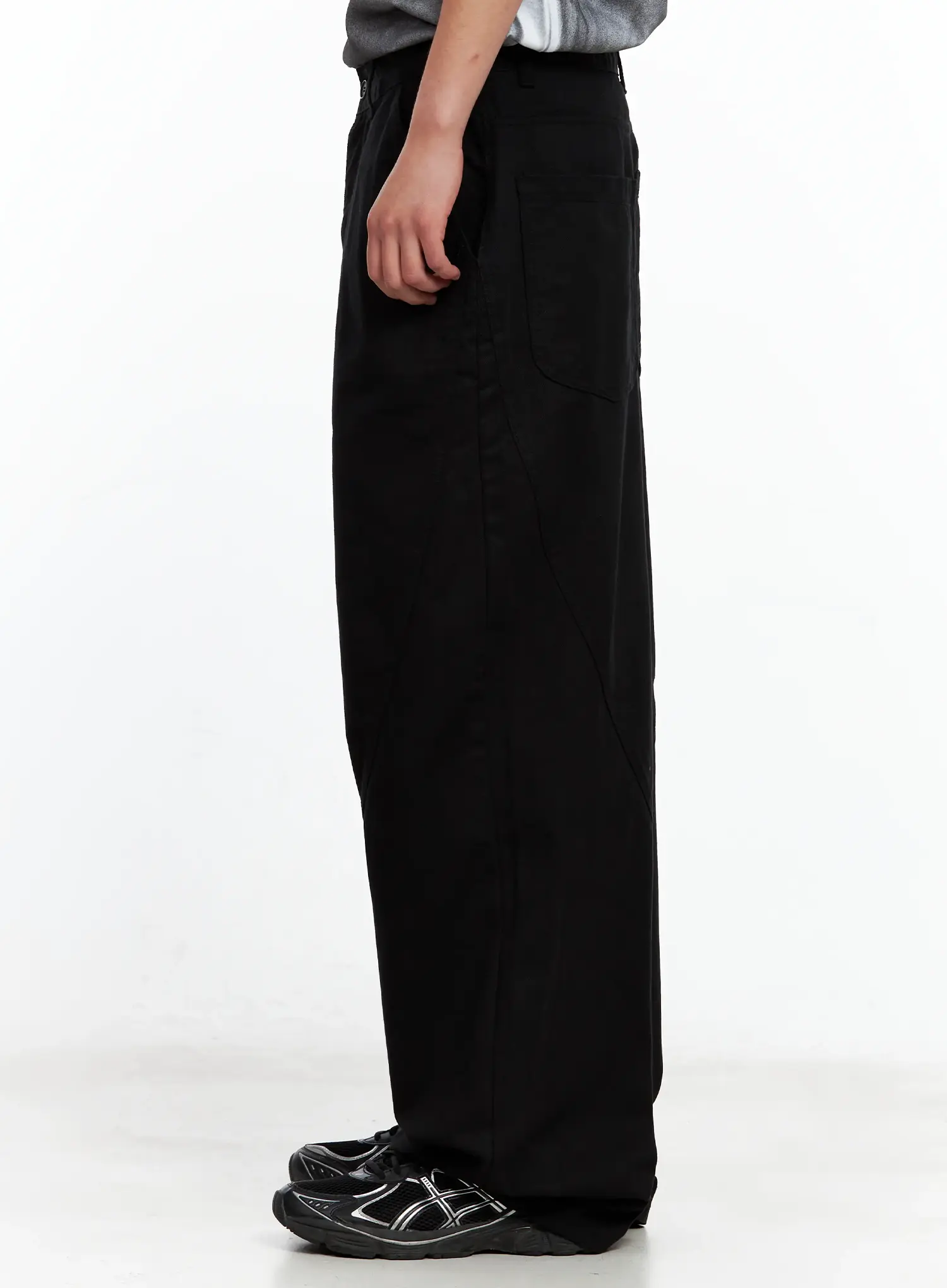 Men's Wide-Leg Cotton Pants IL511 - Image 7