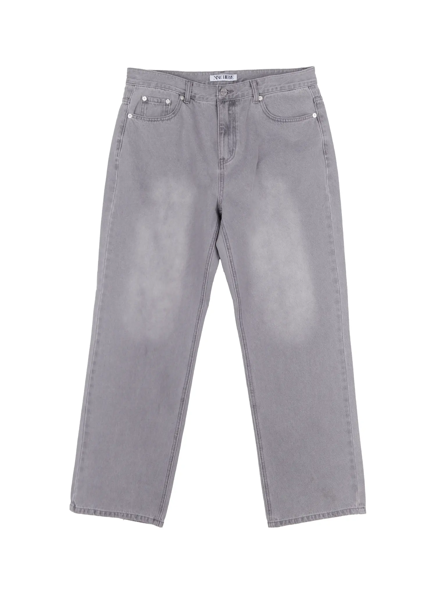 Men's Wide-Leg Denim Jeans (Gray) IO531 - Image 11